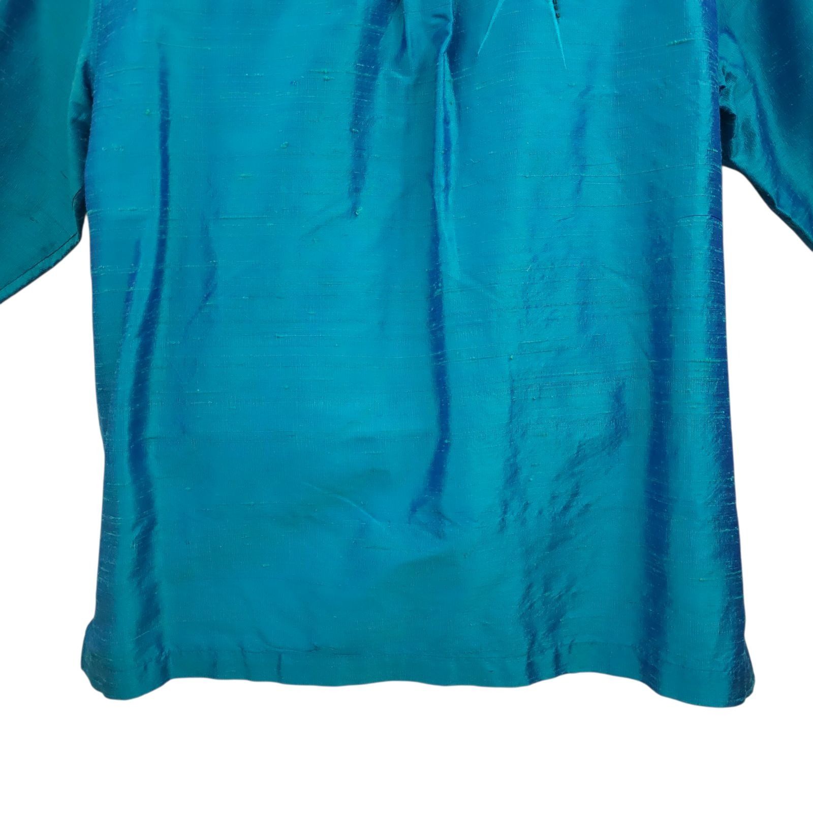 Other Bleu Bayou Silk Shirt L Starburst Sequin Cyber Y2K Whimsy Size L / US 10 / IT 46 - 14 Thumbnail