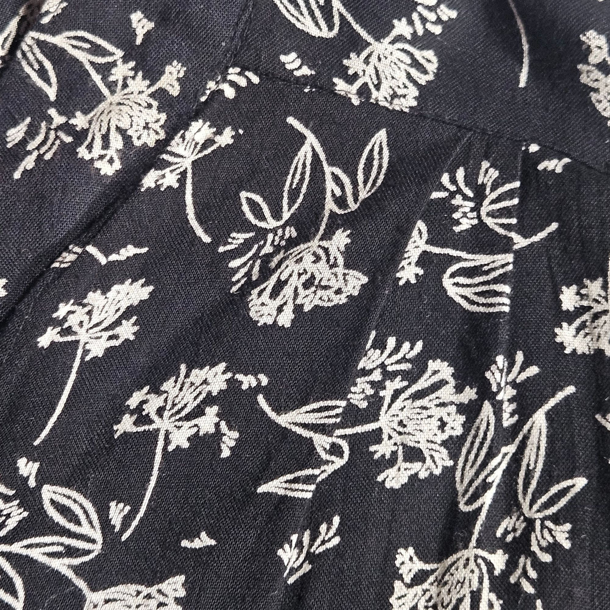 Other Angie Women Floral Shirt Dress Black M Cottagecore Quiet Lux Size M / US 6-8 / IT 42-44 - 5 Thumbnail