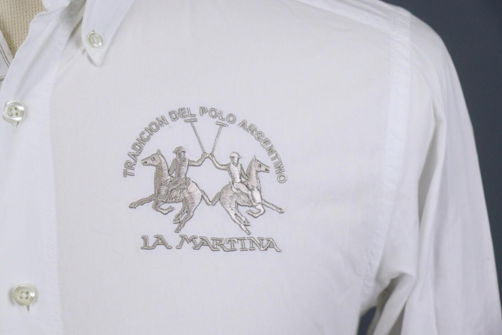 La Martina La Martina Buenos Aires White Cuff Button Down Shirt S Size US S / EU 44-46 / 1 - 5 Thumbnail
