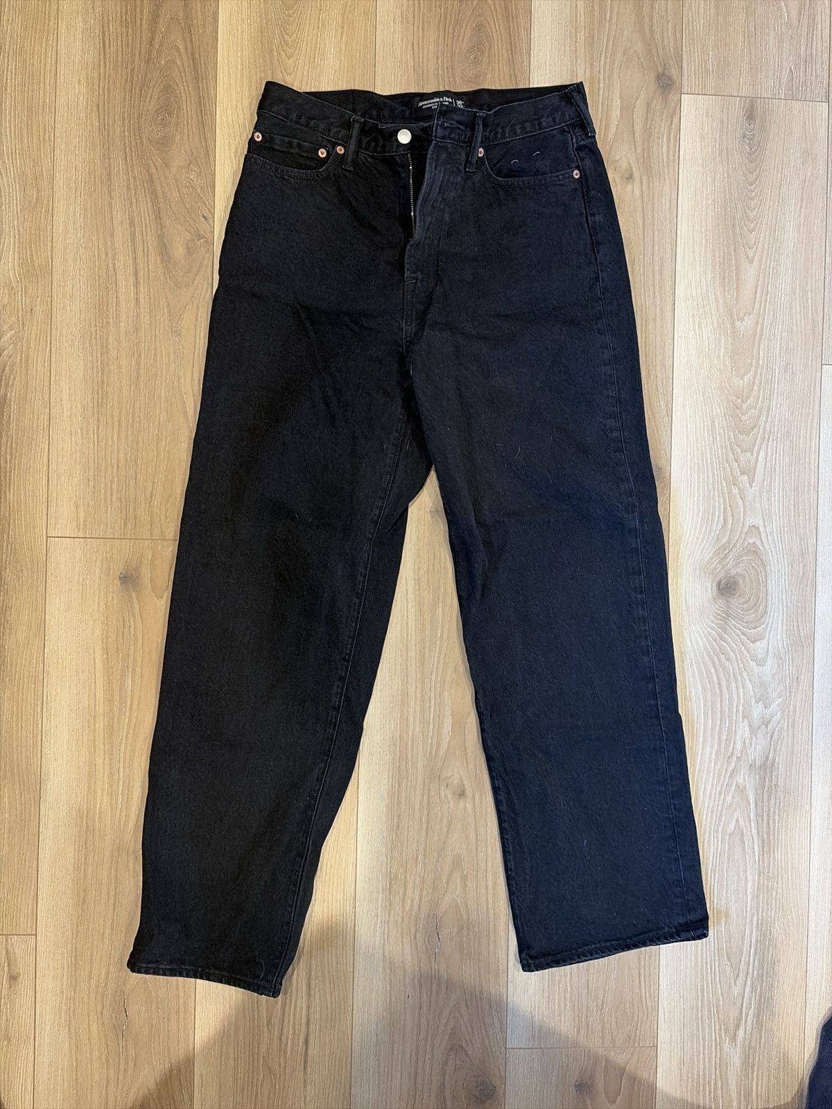 Abercrombie & Fitch Abercrombie 30x31 dark black jeans Size US 30 / EU 46 - 2 Thumbnail