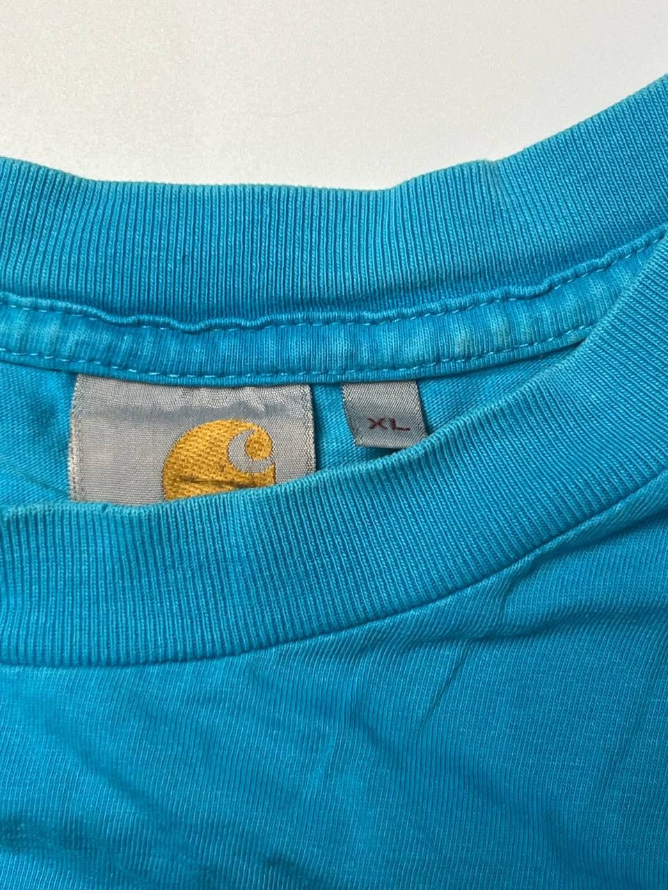 Carhartt 👕 Carhartt "Know Your ABCs" Tee — Bright Cyan Size US XL / EU 56 / 4 - 2 Thumbnail
