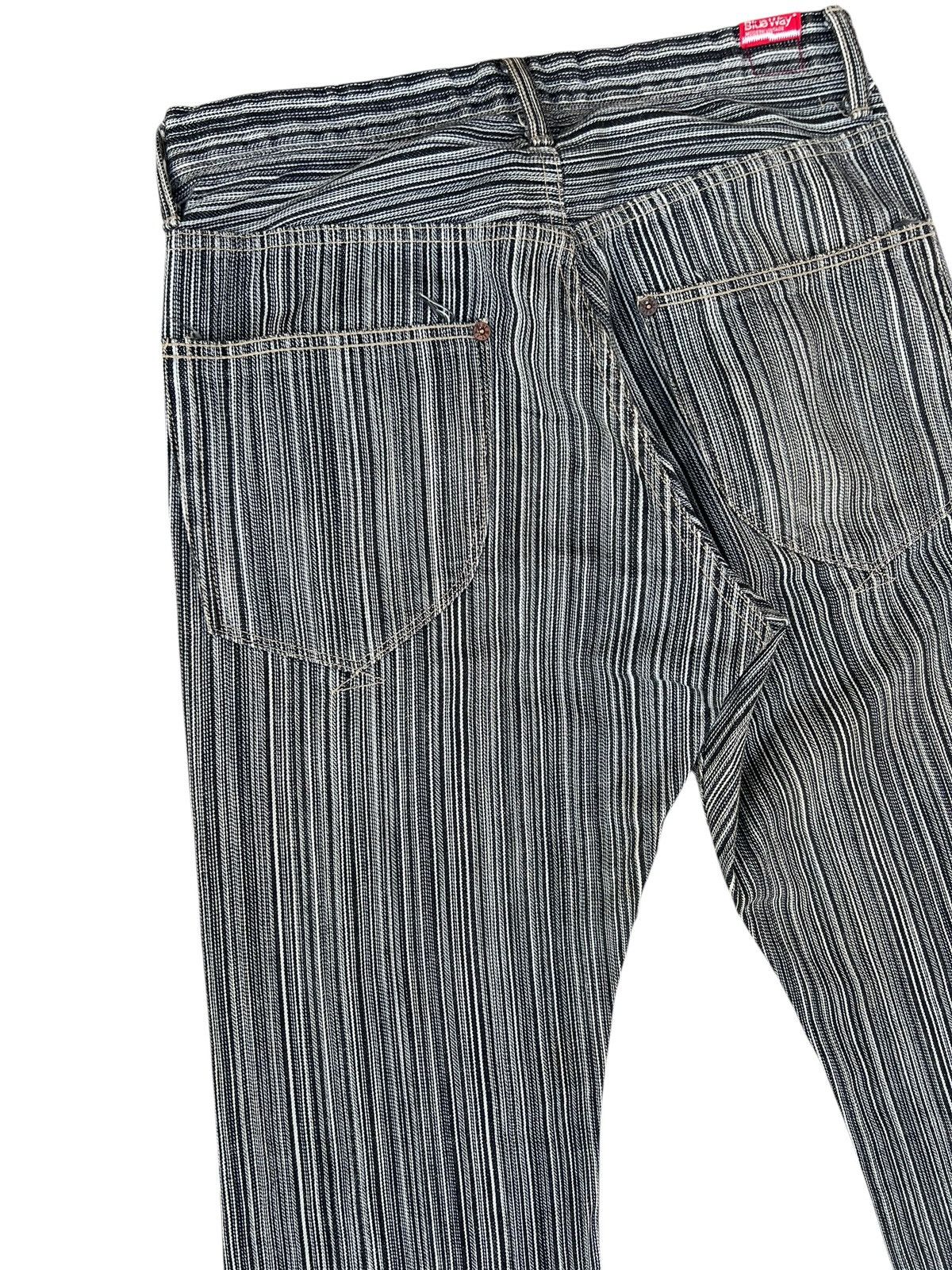 Schlussel BLUE WAY Japan Striped Flare Jeans Size US 30 / EU 46 - 15 Thumbnail