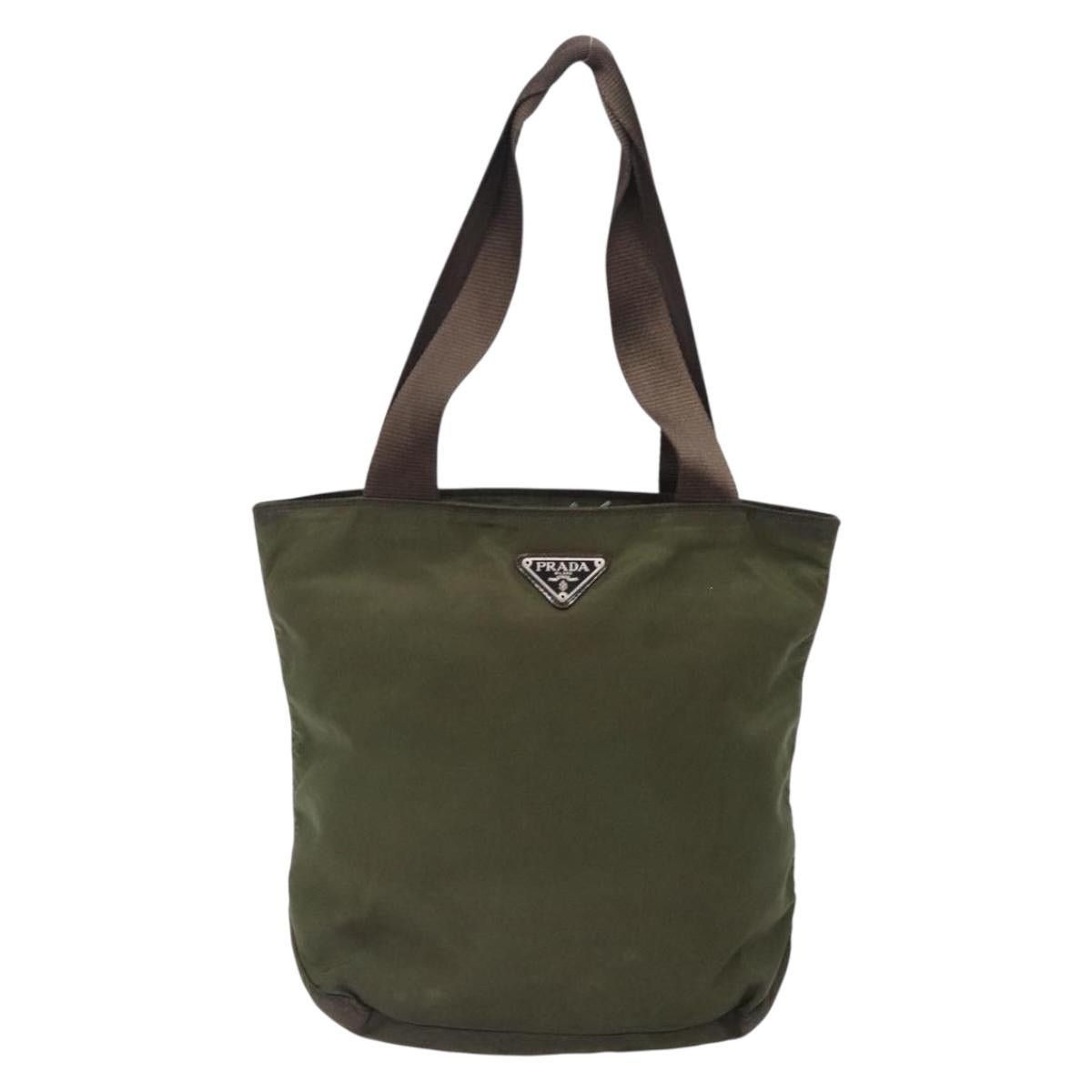 Prada PRADA Tote Bag Nylon Khaki Silver Size ONE SIZE - 2 Thumbnail