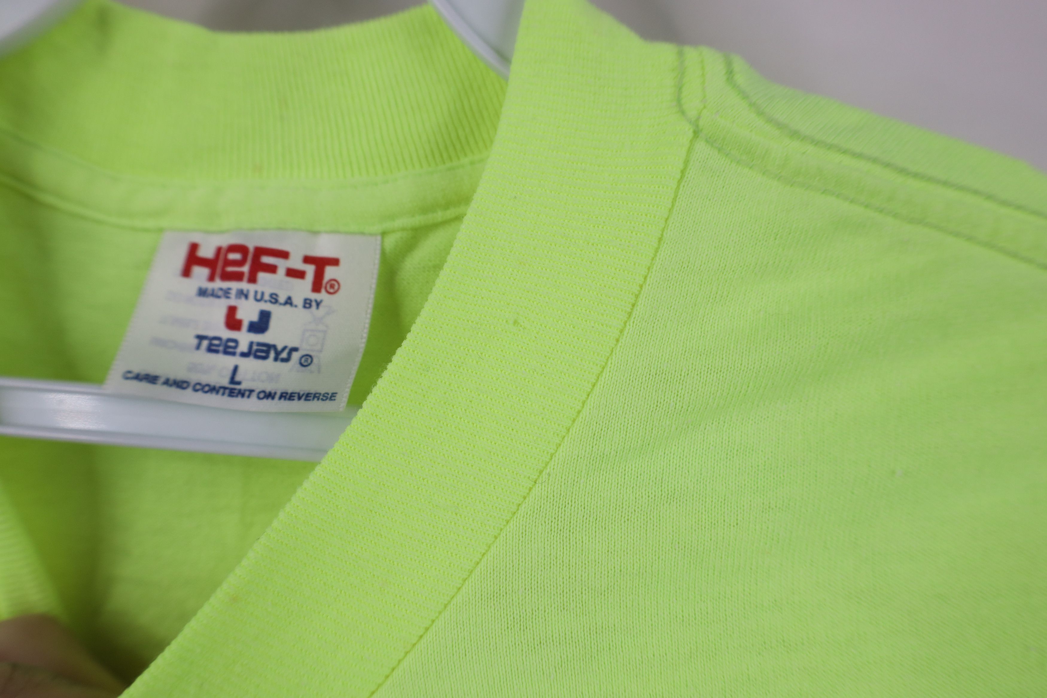 Vintage Vintage 90s Streetwear Short Sleeve T-Shirt Highlighter USA Size US L / EU 52-54 / 3 - 4 Thumbnail