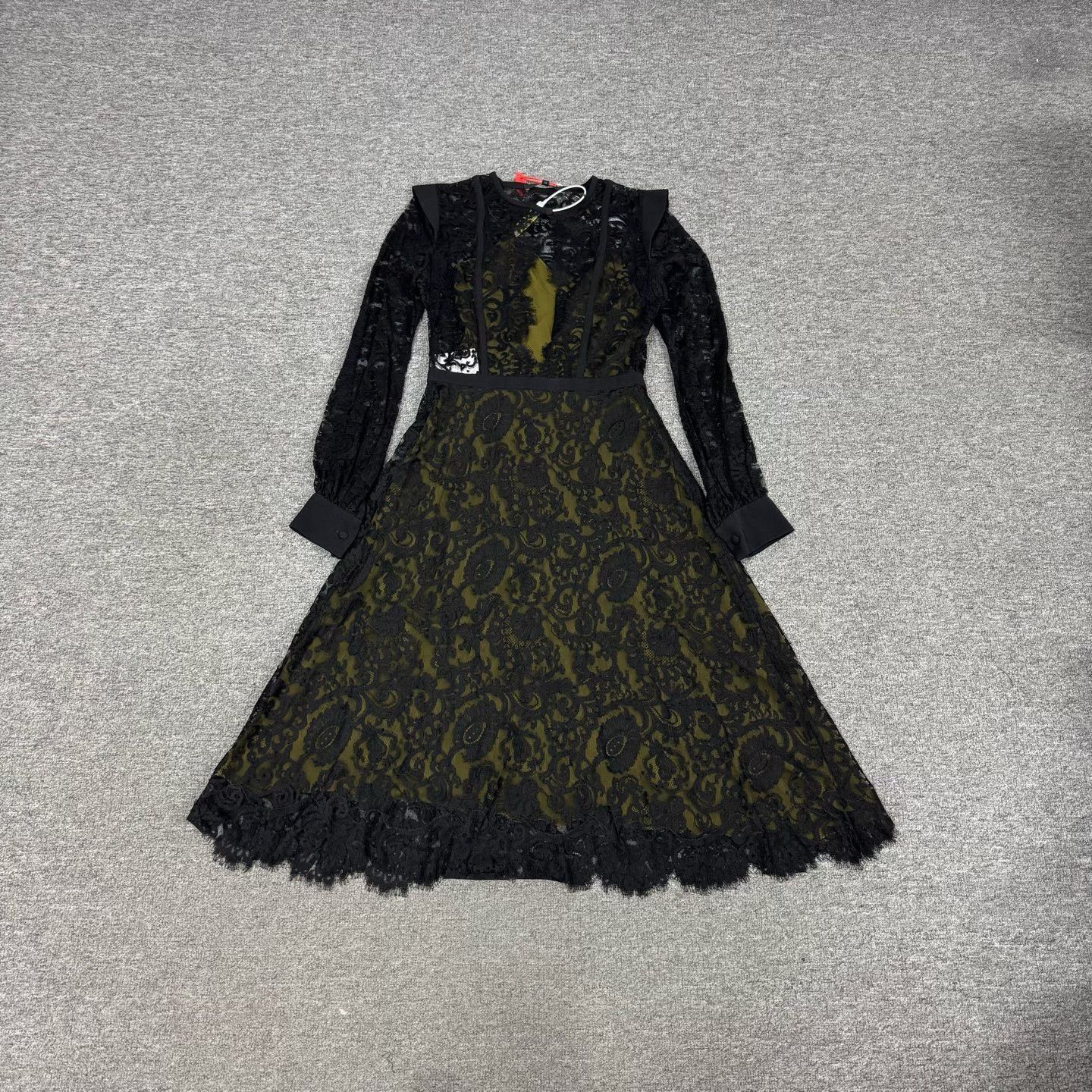 Gucci Gucci Lace Long-Sleeve Dress Size 38 Size S / US 4 / IT 40 - 1 Thumbnail