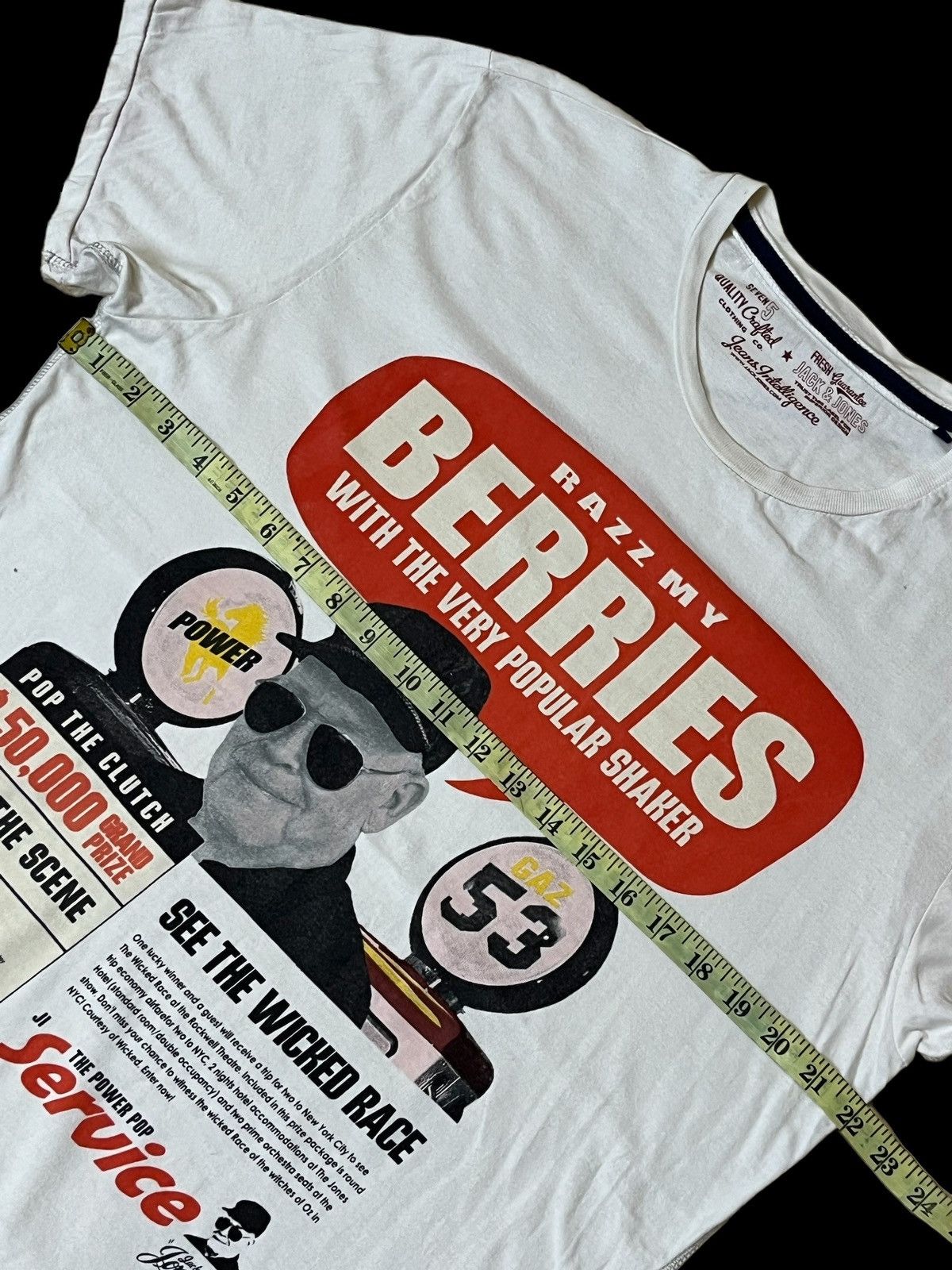 Jack & Jones GRAIL🔥JACK AND JONES “THE POWER POP SERVICE” TEE SHIRT Size US XL / EU 56 / 4 - 7 Thumbnail