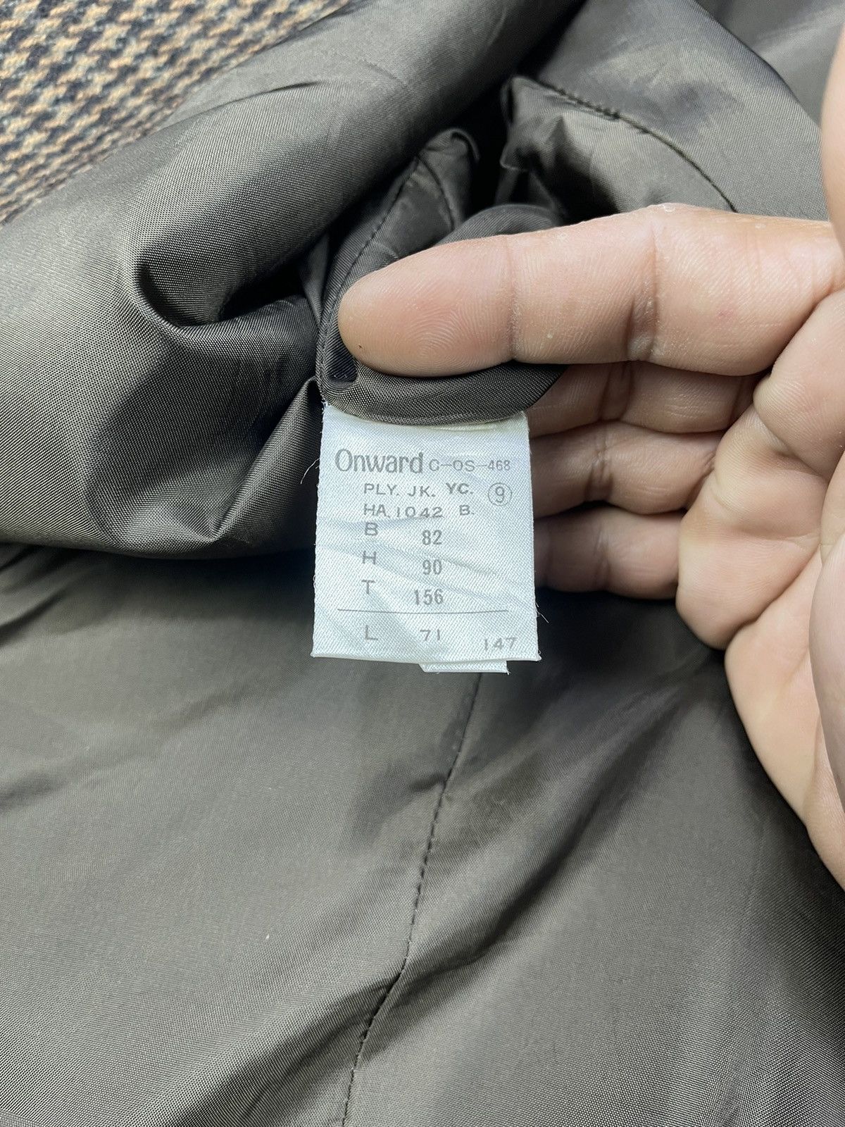 Calvin Klein Vintage Calvin Klein ButtonLess Plaid Marble Check Size US L / EU 52-54 / 3 - 11 Thumbnail