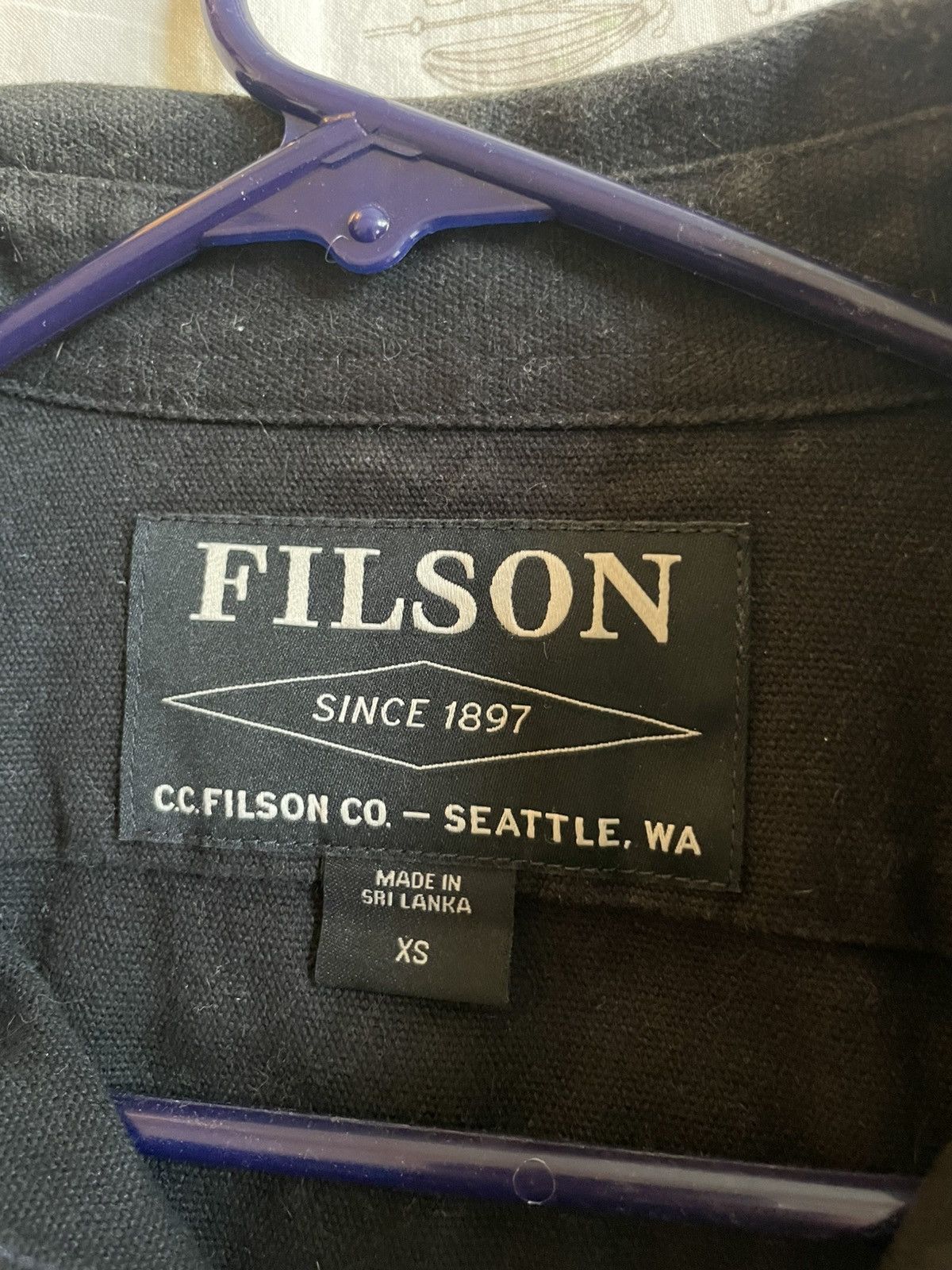 Filson Heavy Twill snap-front Work Shirt - Black Size US XS / EU 42 / 0 - 3 Thumbnail
