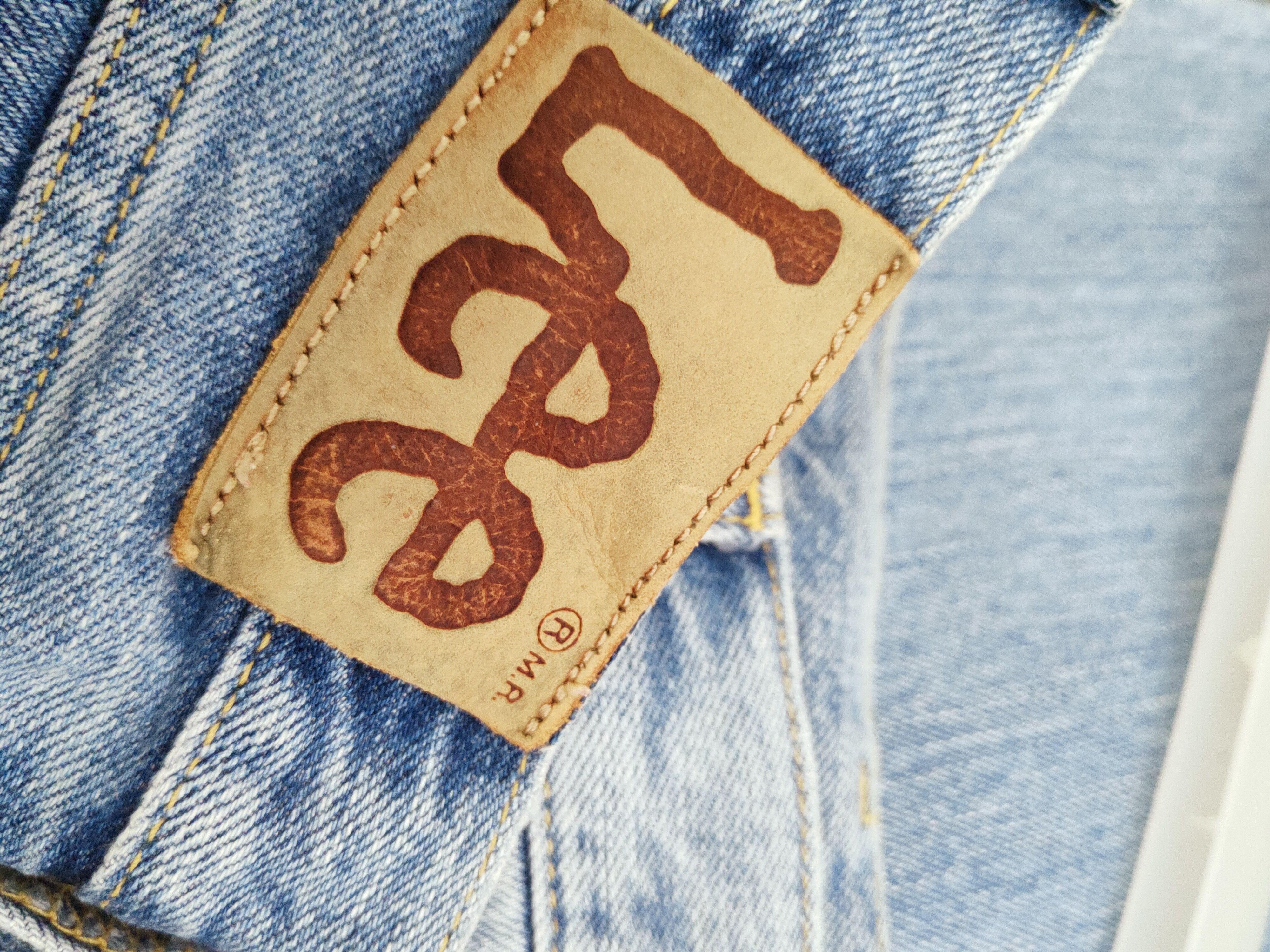 Lee vintage Blue Distressed Ripped denim Jeans #W939