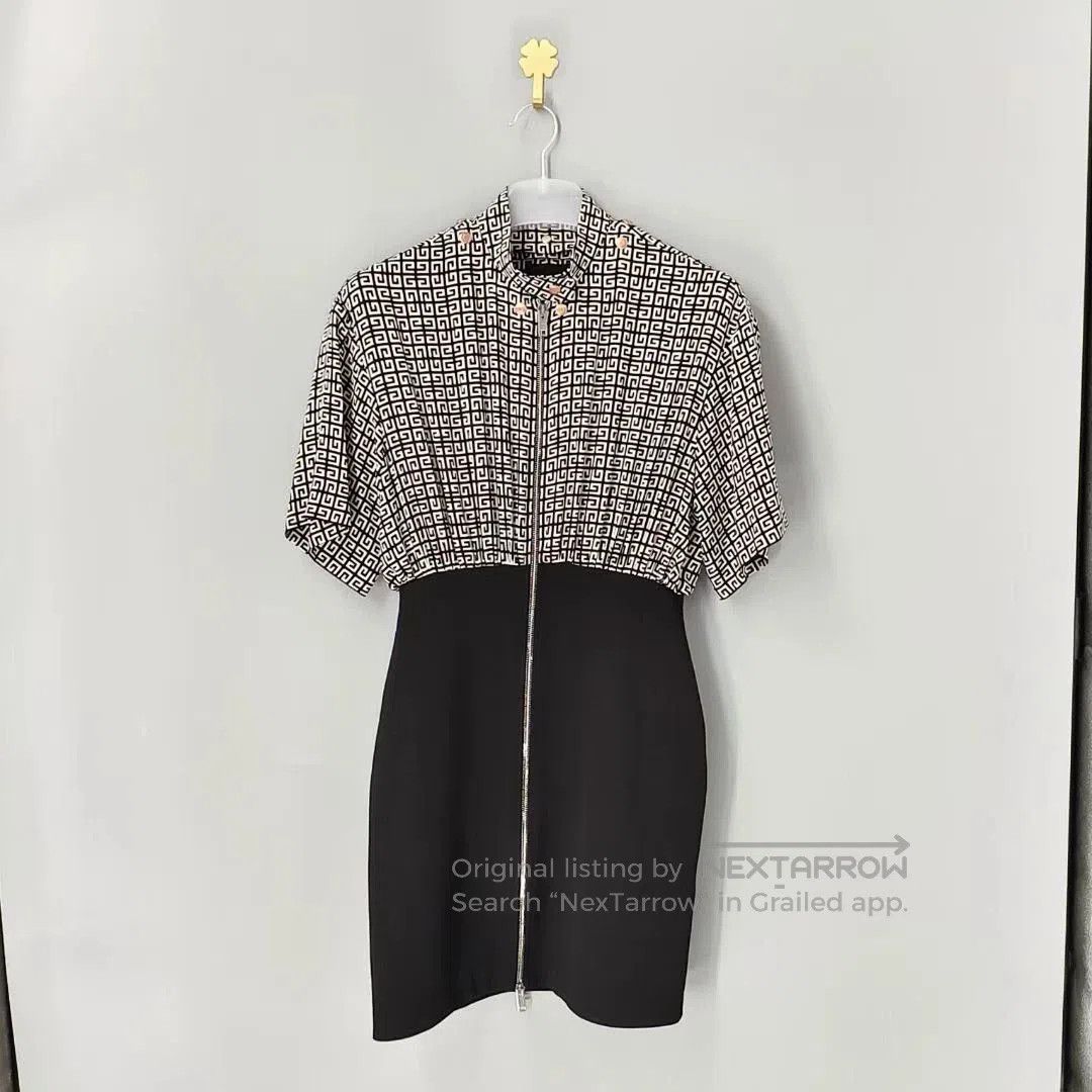 Givenchy givenchy logo zip mini dress black. Size US 36 / EU 52 - 1 Thumbnail