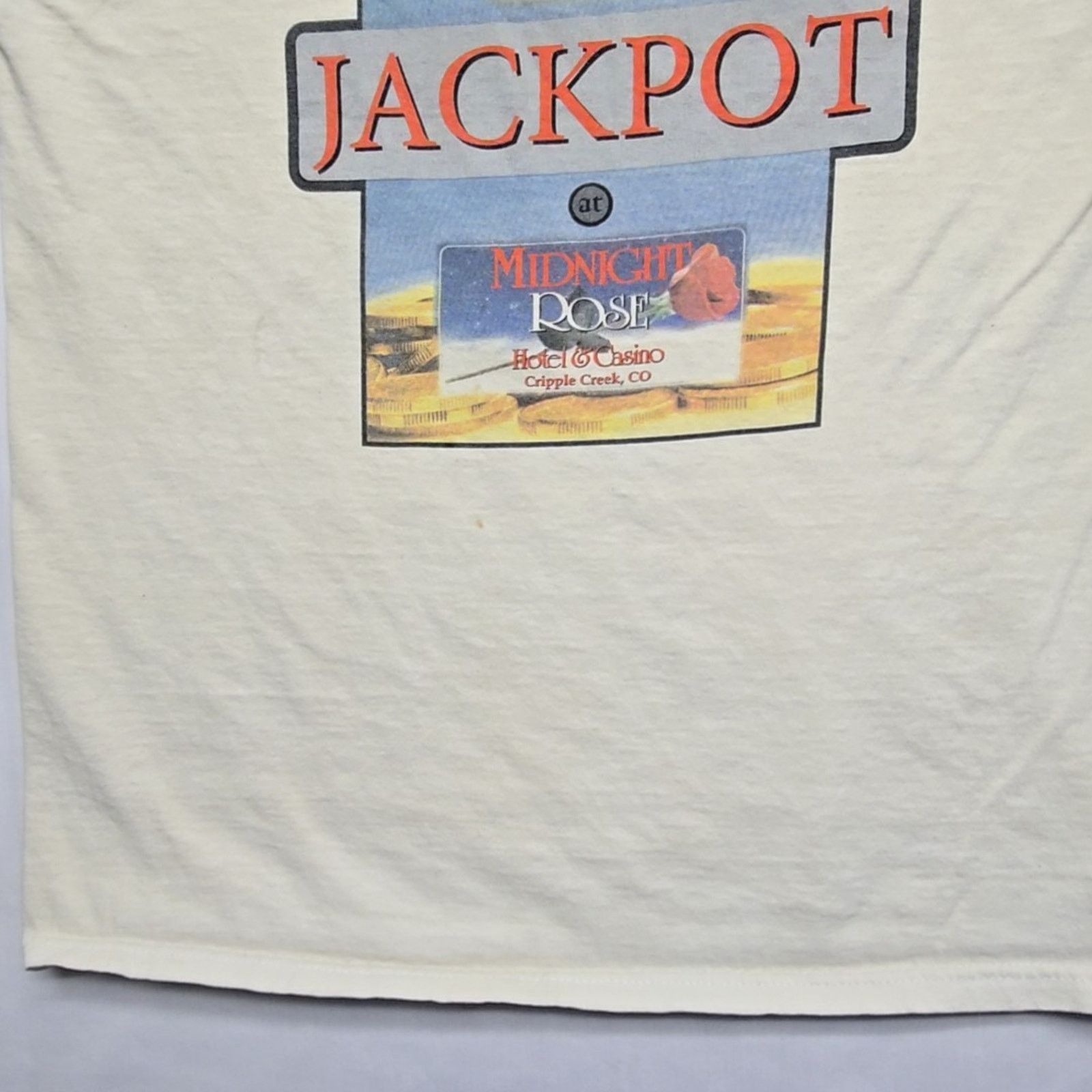 Gildan Midnight Rose Casino Colorado Shirt Cream M Jackpot Winner Size US M / EU 48-50 / 2 - 3 Thumbnail