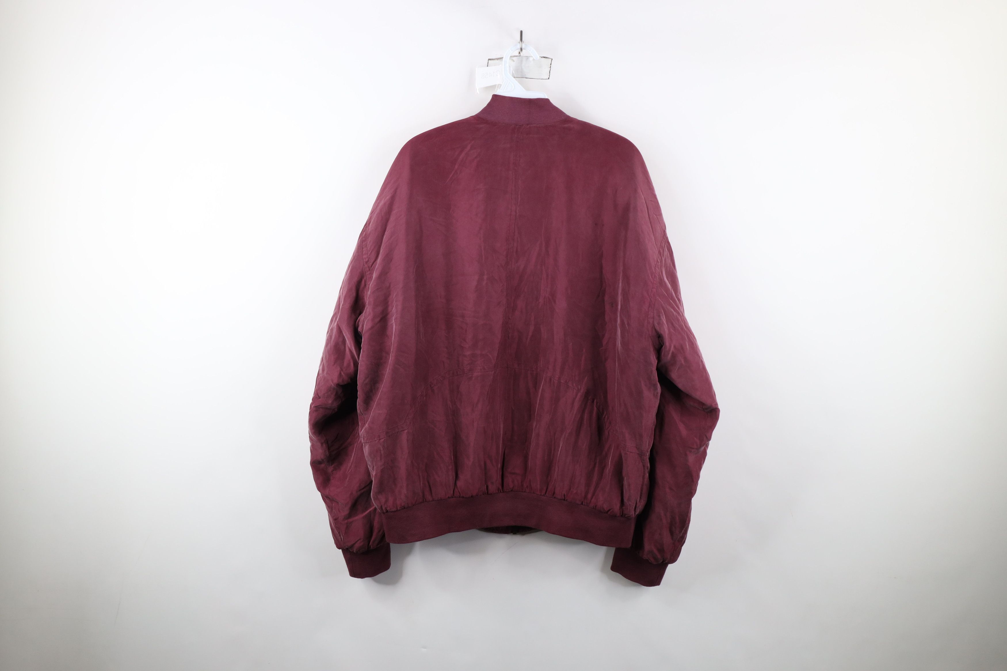 Vintage Vintage 90s Streetwear Full Zip Silk Puffer Bomber Jacket Size US M / EU 48-50 / 2 - 13 Thumbnail