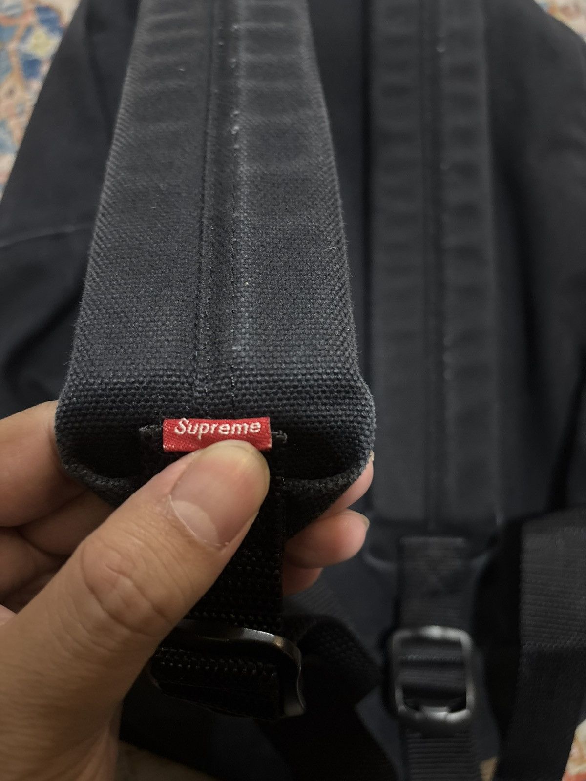 Supreme Backpack Supreme Canvas Logo Box Size ONE SIZE - 10 Thumbnail