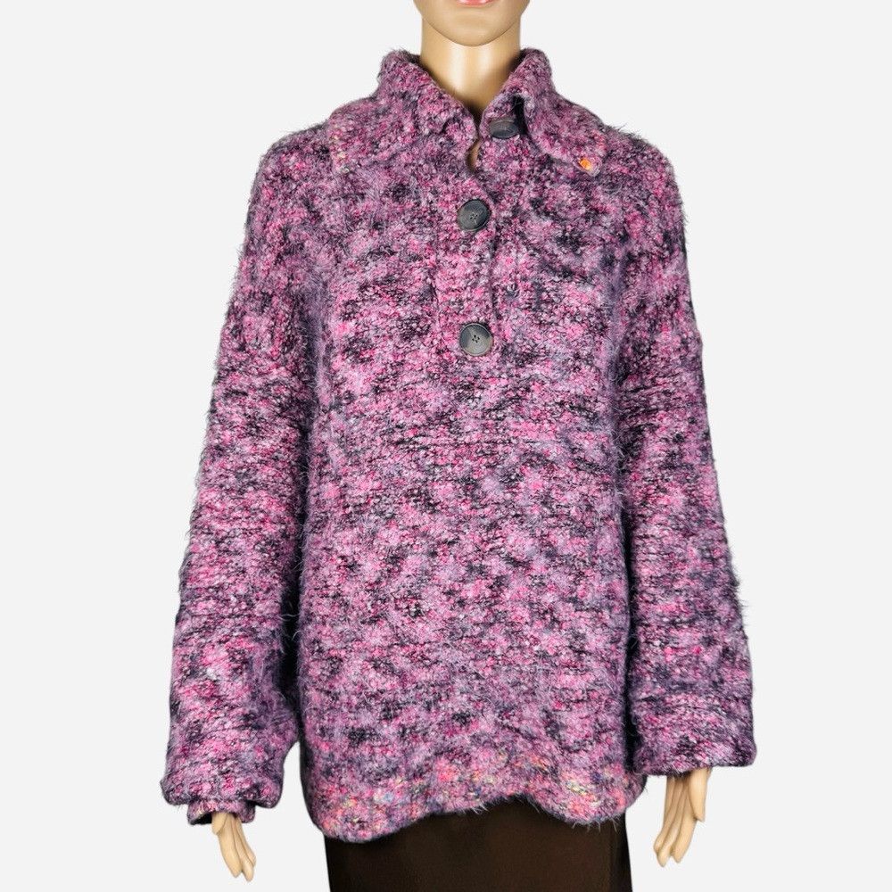 Free People Free People Stellar Pink Fuzzy Pullover Size L Size L / US 10 / IT 46 - 4 Thumbnail