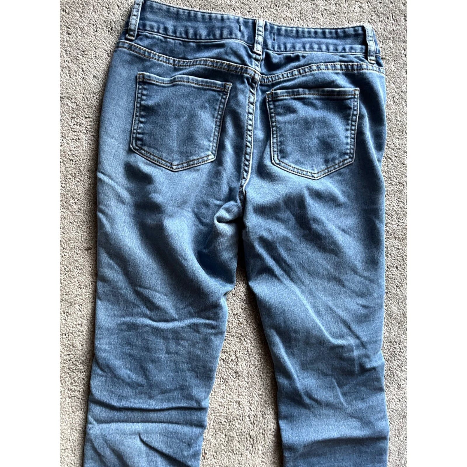 Vintage Harper Jeans Womens 28 Skinny Mid Rise Dark Wash Blue Denim Stretch Size 28" / US 6 / IT 42 - 5 Thumbnail