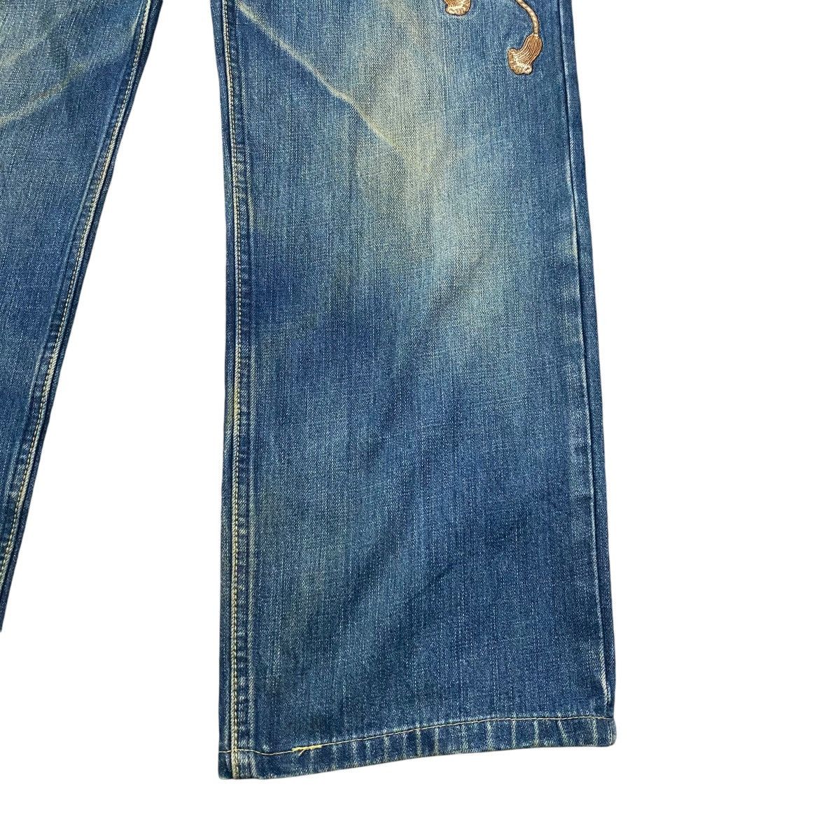 Karakuri Tamashii Vintage Karakuri Generation Denim Embroidery Butterfly Jean Size US 32 / EU 48 - 10 Thumbnail