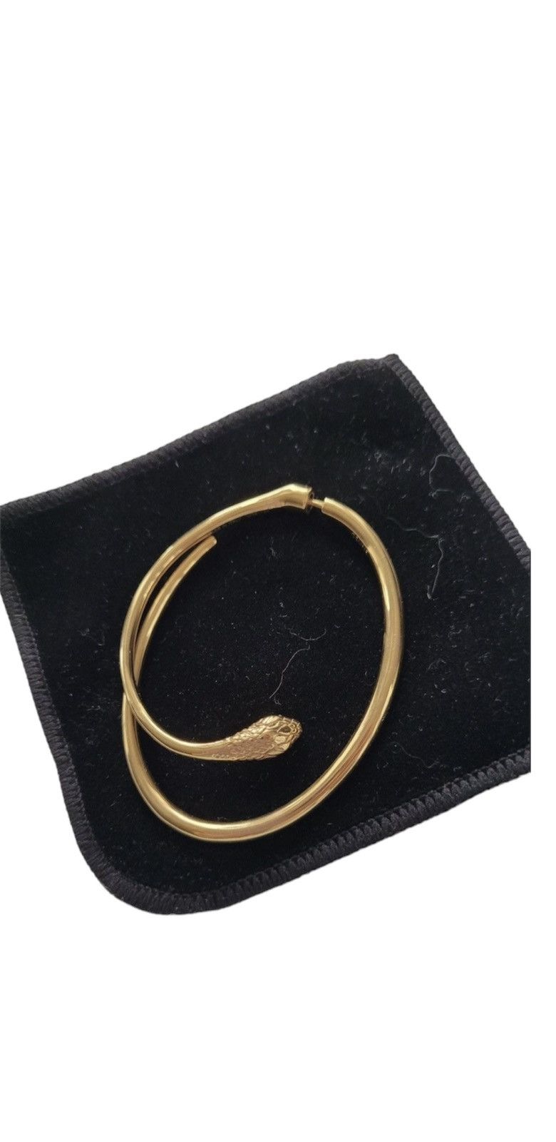 image of Celine Mono Serpent Gold Earring, Men's