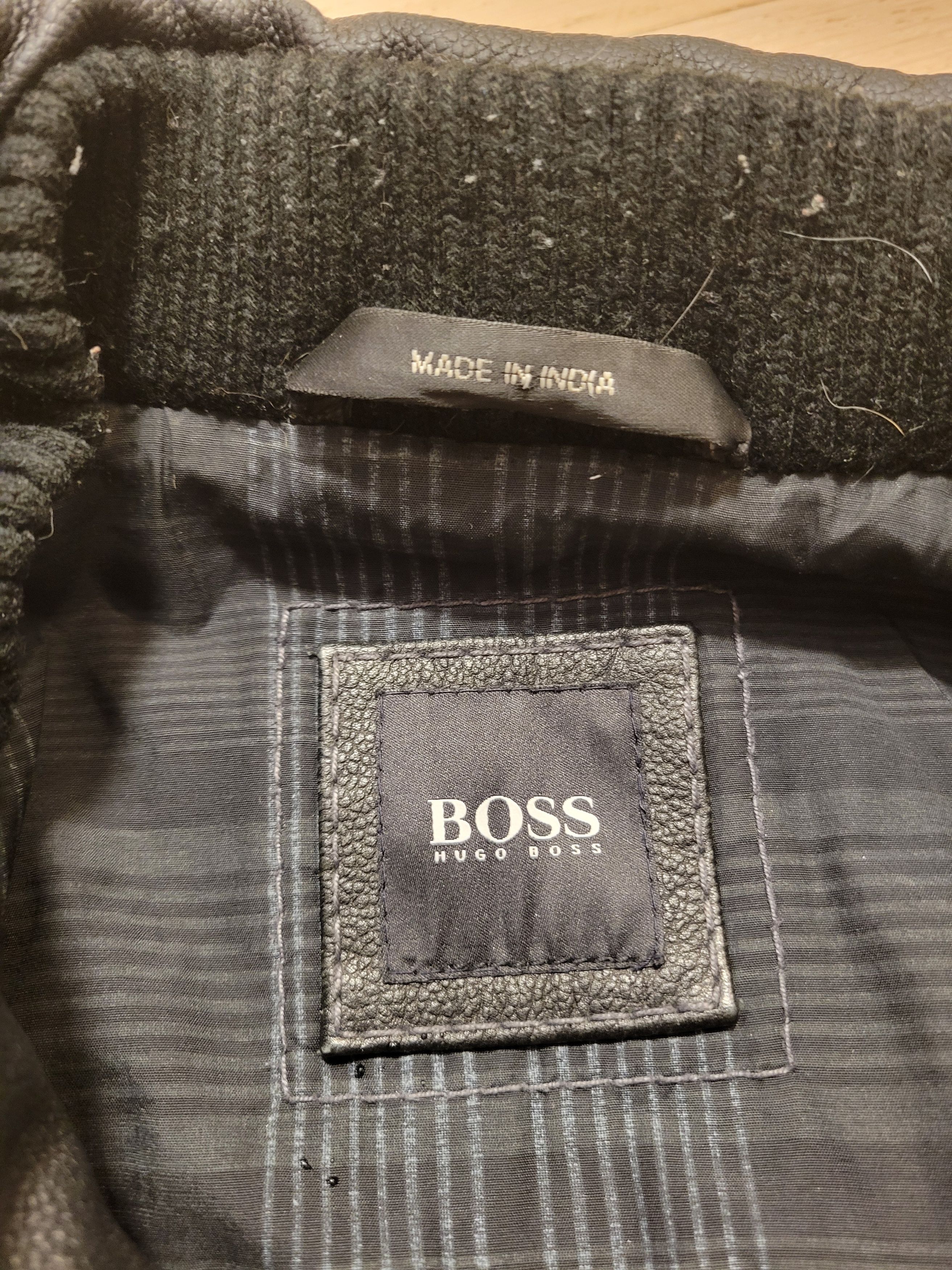 Hugo Boss Leather Jacket Size US L / EU 52-54 / 3 - 3 Thumbnail