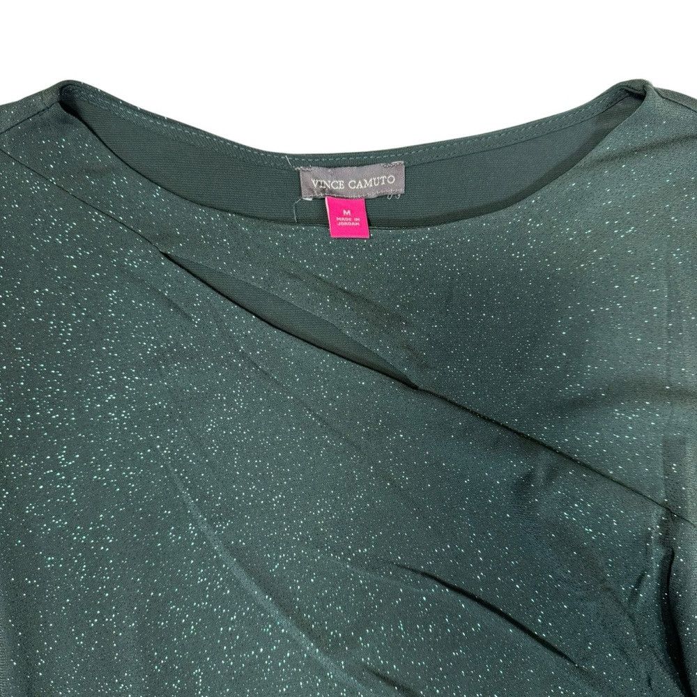 Vince Camuto New Vince Camuto Long Sleeve Sparkle Jersey Asymmetrical Cu Size M / US 6-8 / IT 42-44 - 6 Thumbnail