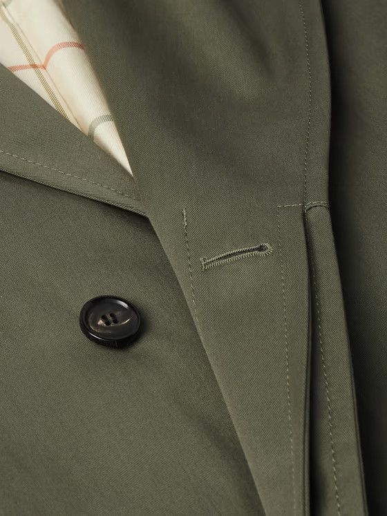 Loro Piana o1w1db10824 Nevado Trench Coat in Green Size US L / EU 52-54 / 3 - 2 Thumbnail