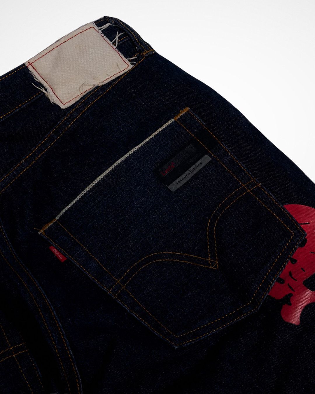 A.F.F.A. AW07 Levis Fenom Fragment Jun Takahashi AFFA Selvedge Denim Size US 32 / EU 48 - 6 Thumbnail