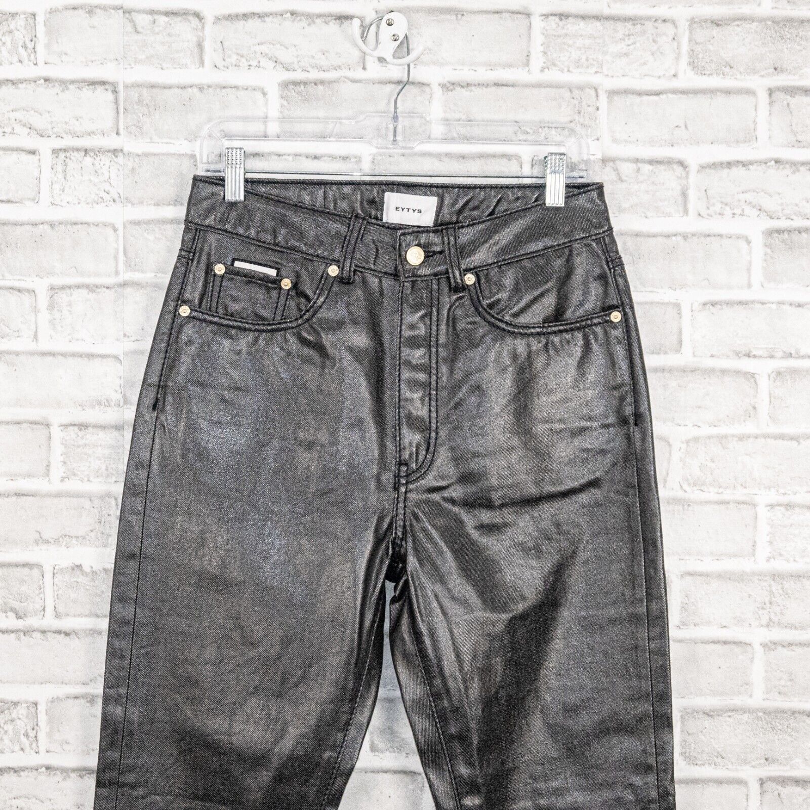 Eytys Eytys Men's Solstice High Rise Jean Pants Gray Coated 30x34 Size US 30 / EU 46 - 5 Thumbnail