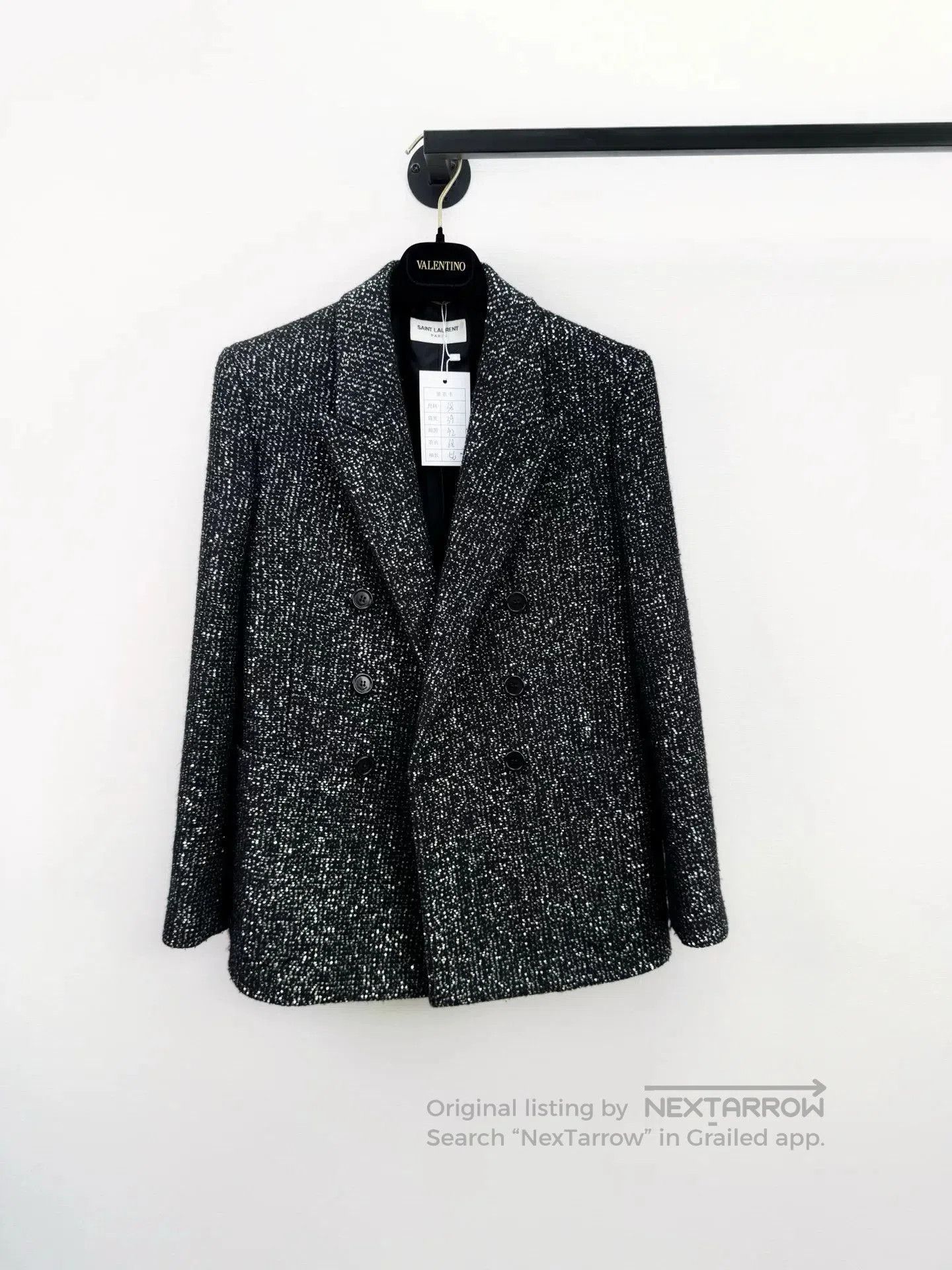 Saint Laurent Paris Saint Laurent SLP Sequined Blazer. Size S / US 4 / IT 40 - 1 Thumbnail