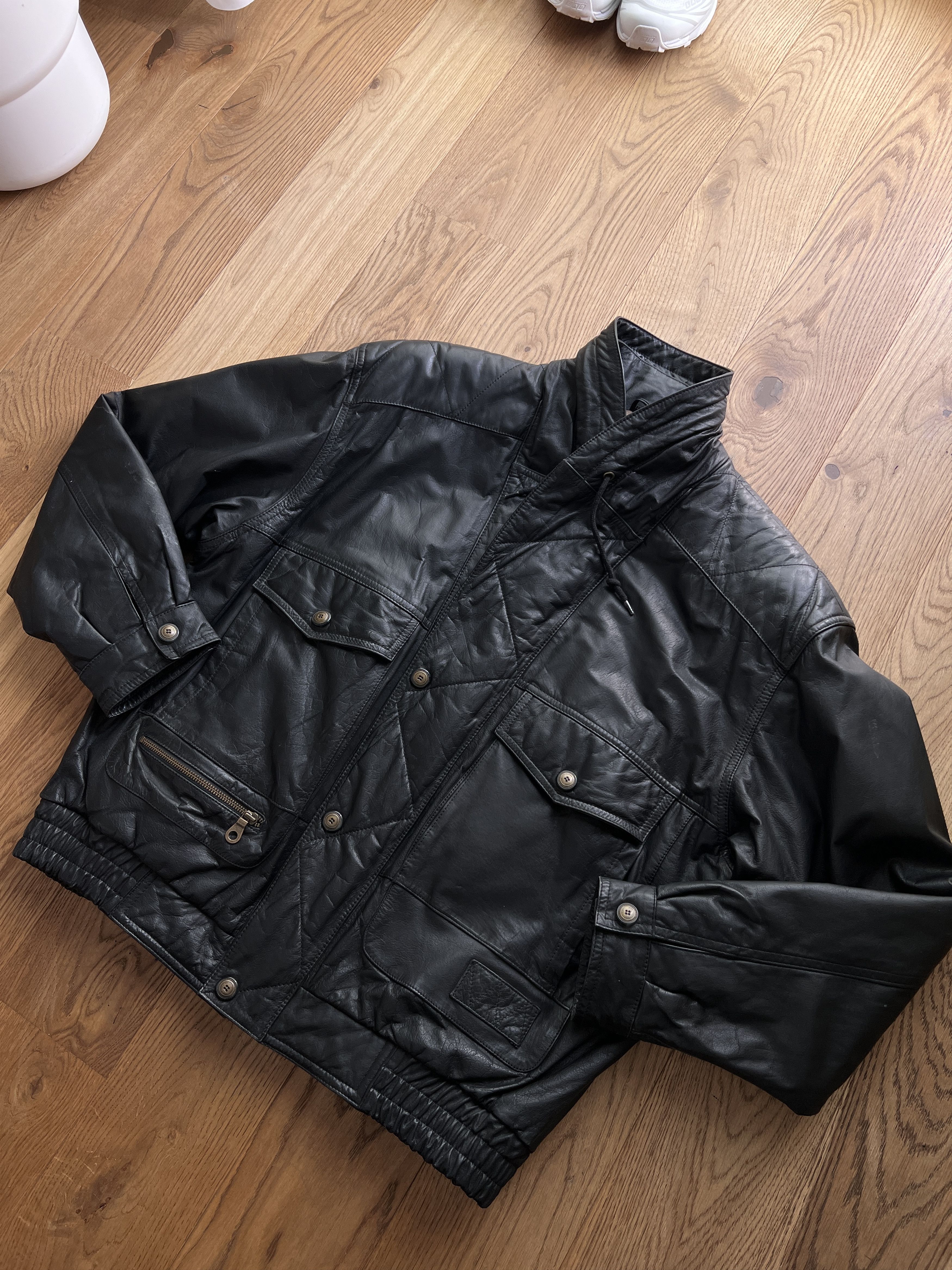 Hysteric Glamour Rick Owens Type Leather Jacket Yohji Yamamoto LGB Style Size US L / EU 52-54 / 3 - 13 Thumbnail