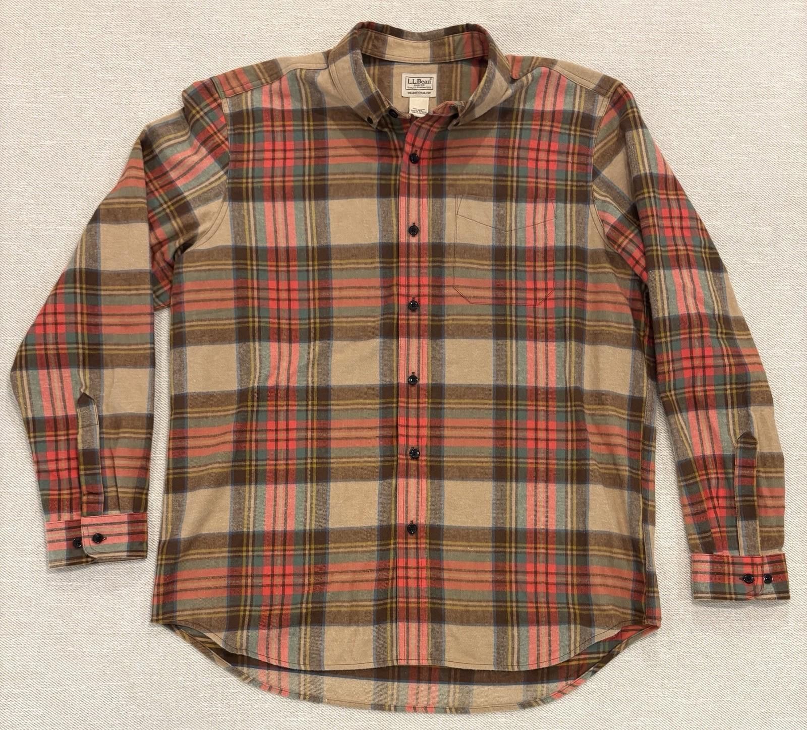 L.L. Bean LL Bean Scotch Plaid Flannel Antique Dress Stewart Sz Large Size US L / EU 52-54 / 3 - 2 Thumbnail