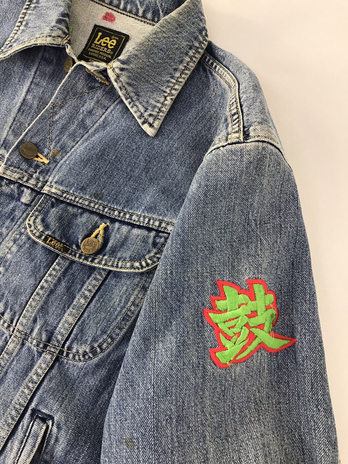 Edwin × Lee × Vintage Vintage Lee Riders By Edwin Trucker Denim Jeans Size US L / EU 52-54 / 3 - 8 Thumbnail