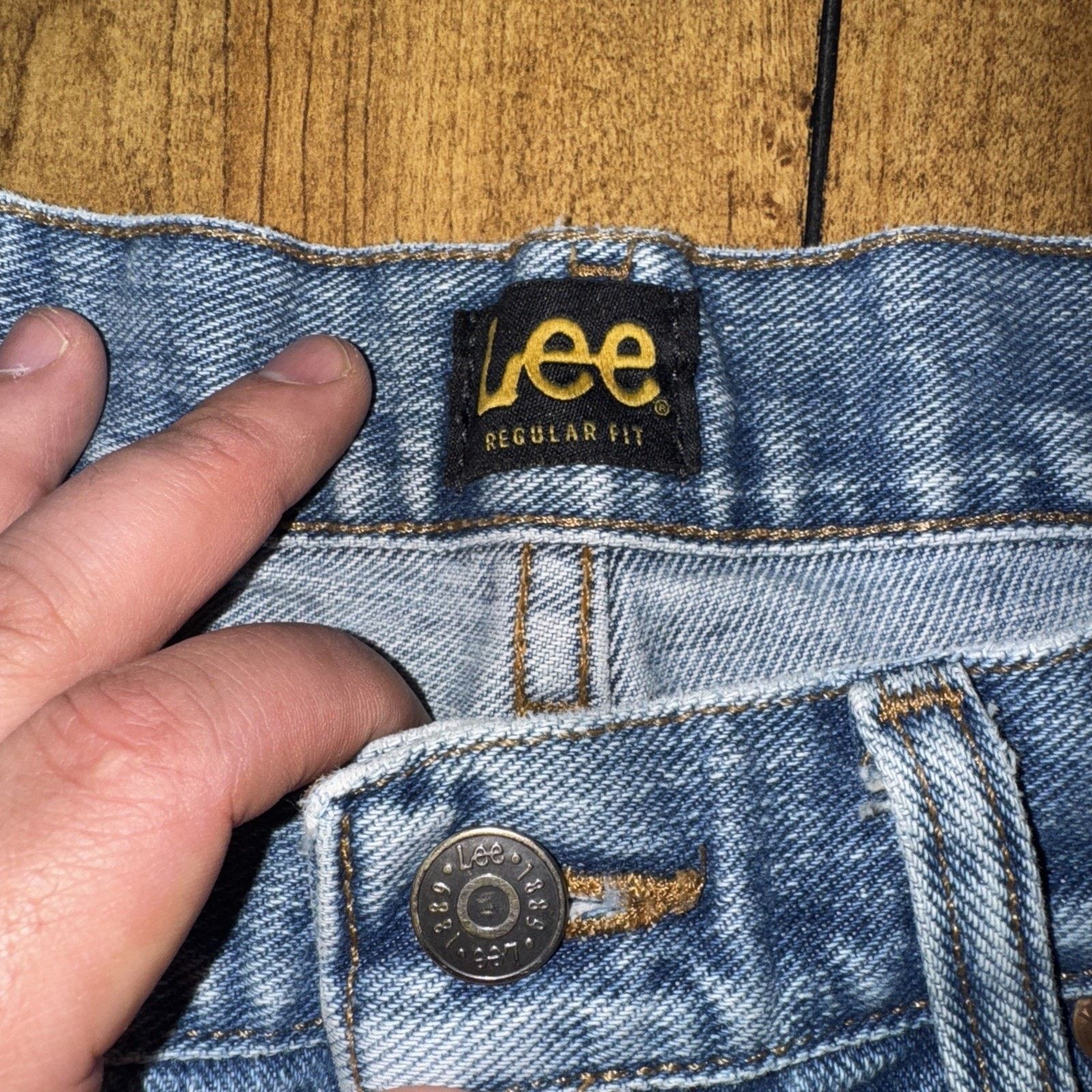Lee × Vintage × Western Rise Lee Regular Fit Denim Jeans 30x30 W Paint Splatter Size US 30 / EU 46 - 9 Thumbnail