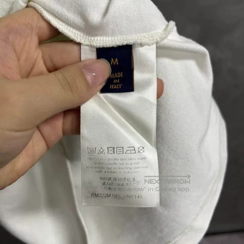Louis Vuitton Louis Vuitton White Logo Embroidered T. Size US M / EU 48-50 / 2 - 3 Thumbnail