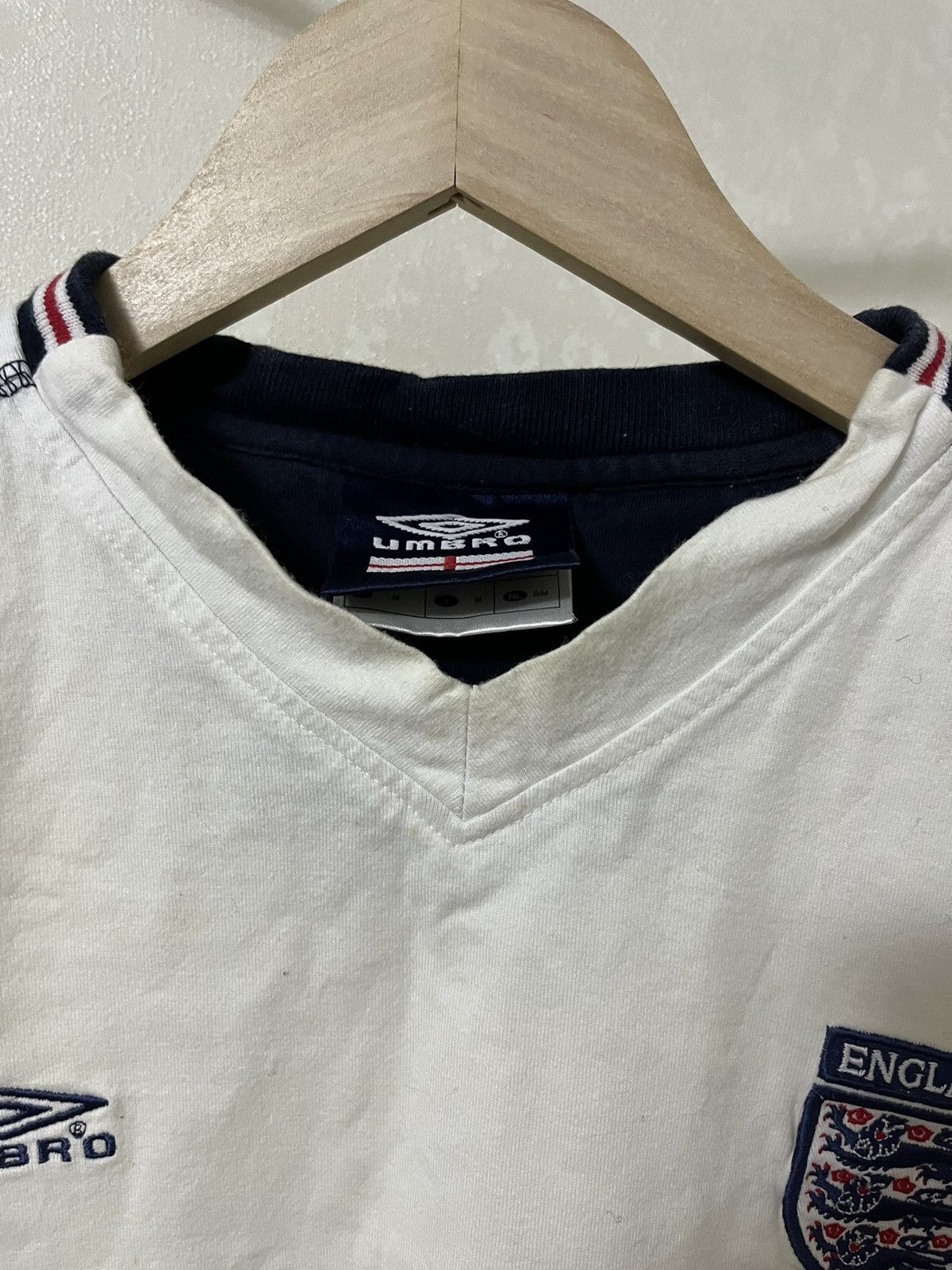 Umbro Umbro England Vintage 00s Training Jersey Size US M / EU 48-50 / 2 - 2 Thumbnail