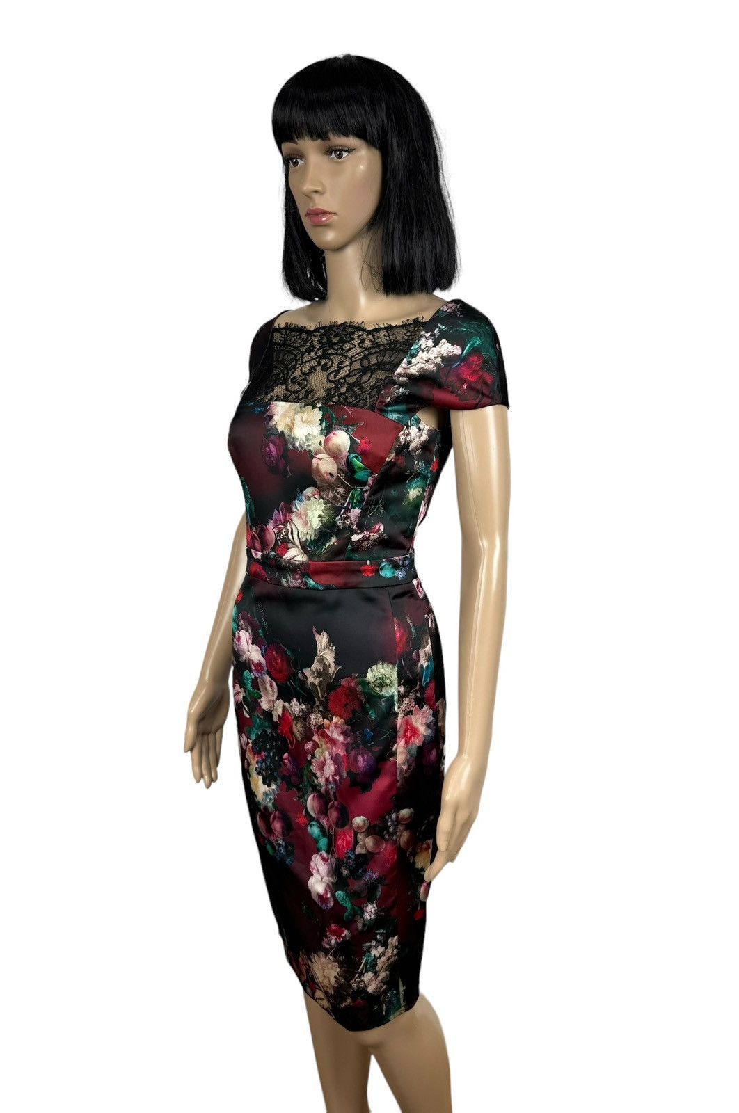 Just Cavalli JUST CAVALLI Satin Dress Floral/Fruit size 40 Size S / US 4 / IT 40 - 9 Thumbnail