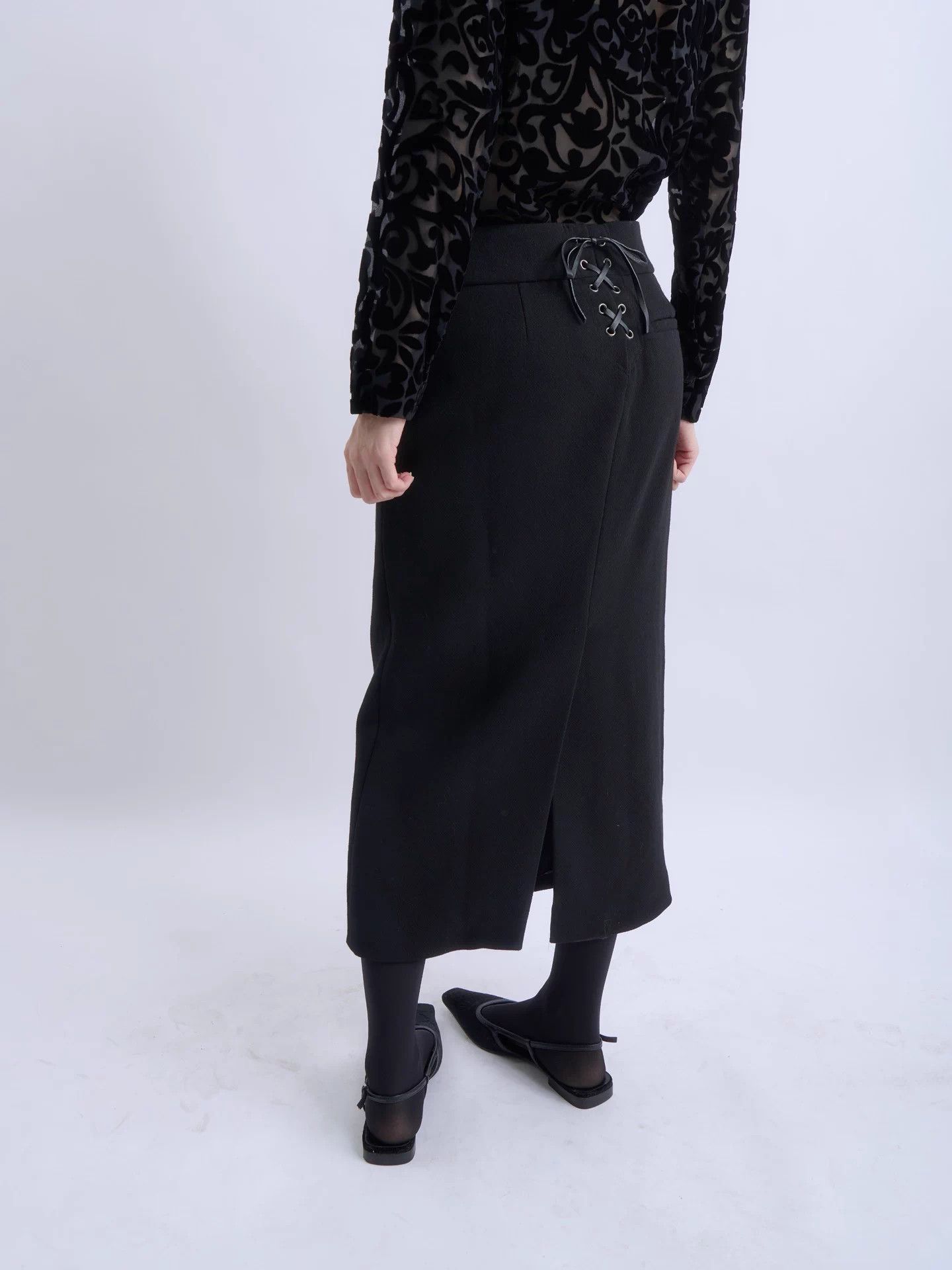 Tom Ford Tom Ford double belt high-waist wool midi skirt Size XS / US 0-2 / IT 36-38 - 5 Thumbnail