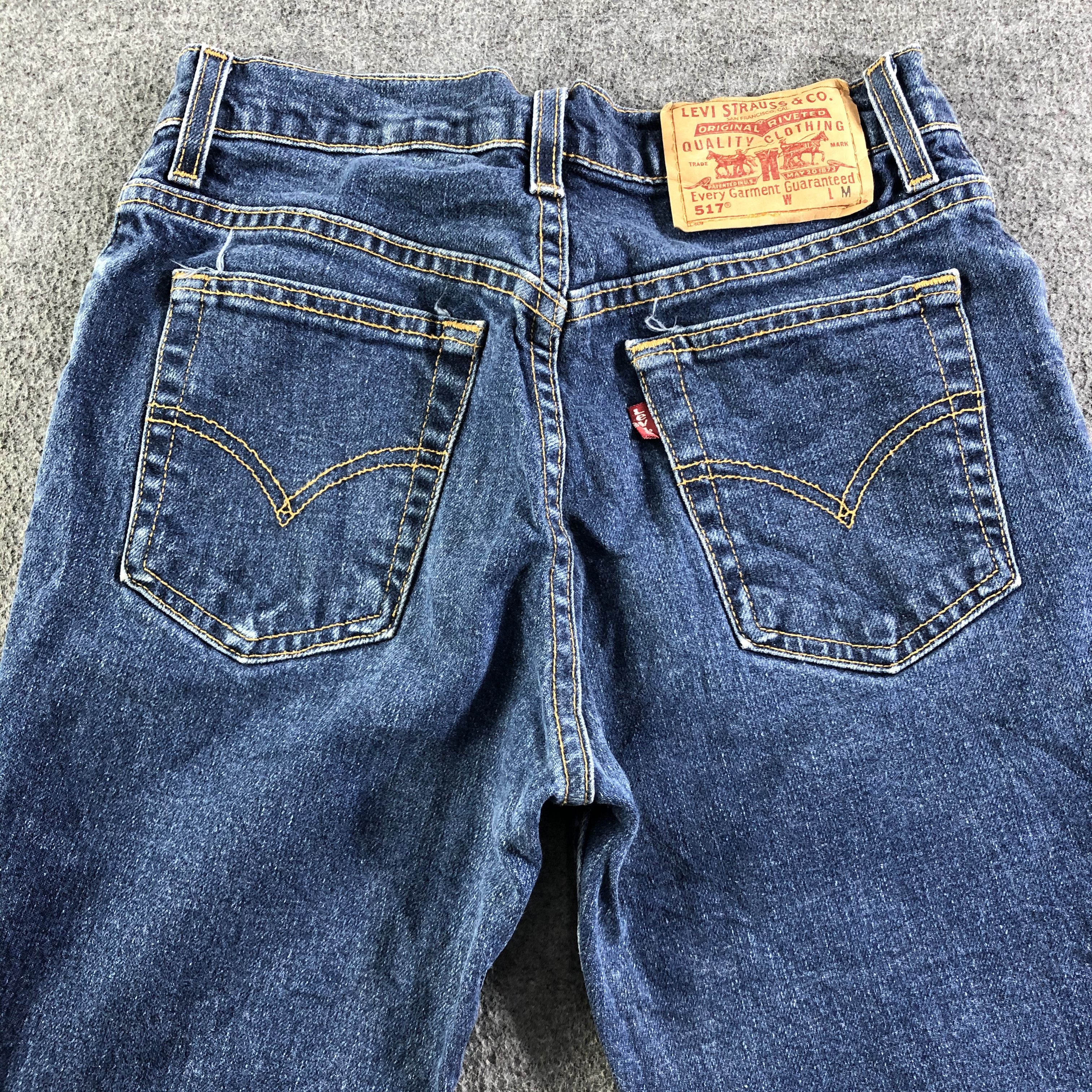 Levi's Vintage 90s Blue Wash Levis 517 Jeans-J3064 Size 28" / US 6 / IT 42 - 4 Thumbnail
