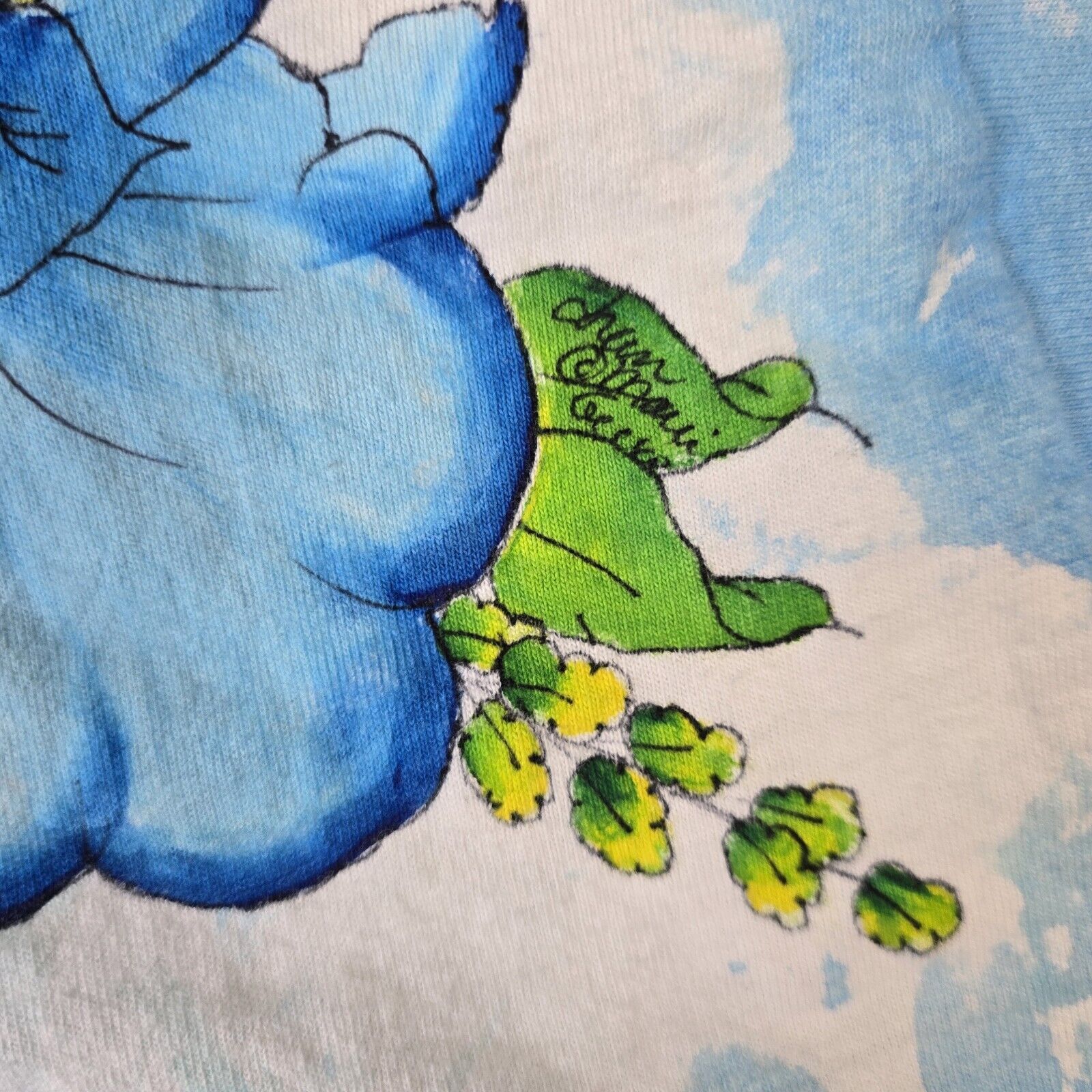Anvil Vintage 80s Tie Dye Shirt Hibiscus Flower XL Single Stitch Size US XL / EU 56 / 4 - 5 Thumbnail