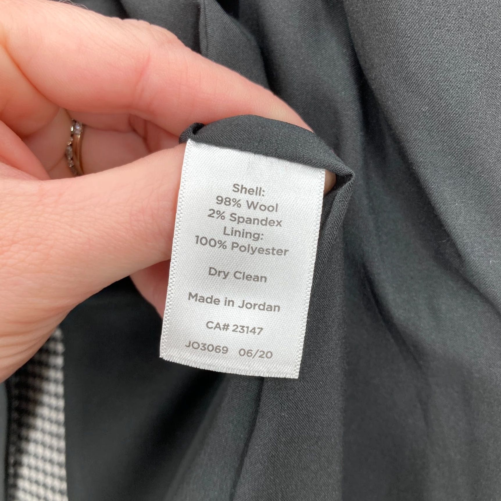 Talbots Talbots Blazer Women 16P Petite Wool Blend Houndstooth Brown One Button Italy Business Formal Workwear Lined Pockets Fall Spring Winter Size XXL / US 16-18 / IT 52-54 - 5 Thumbnail