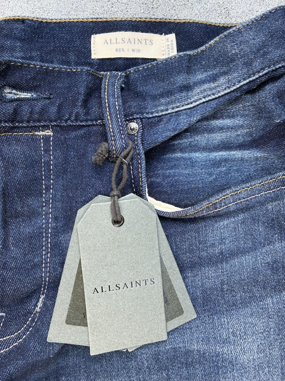 Allsaints Allsaints mid indigo straight skinny jeans Size US 30 / EU 46 - 2 Thumbnail
