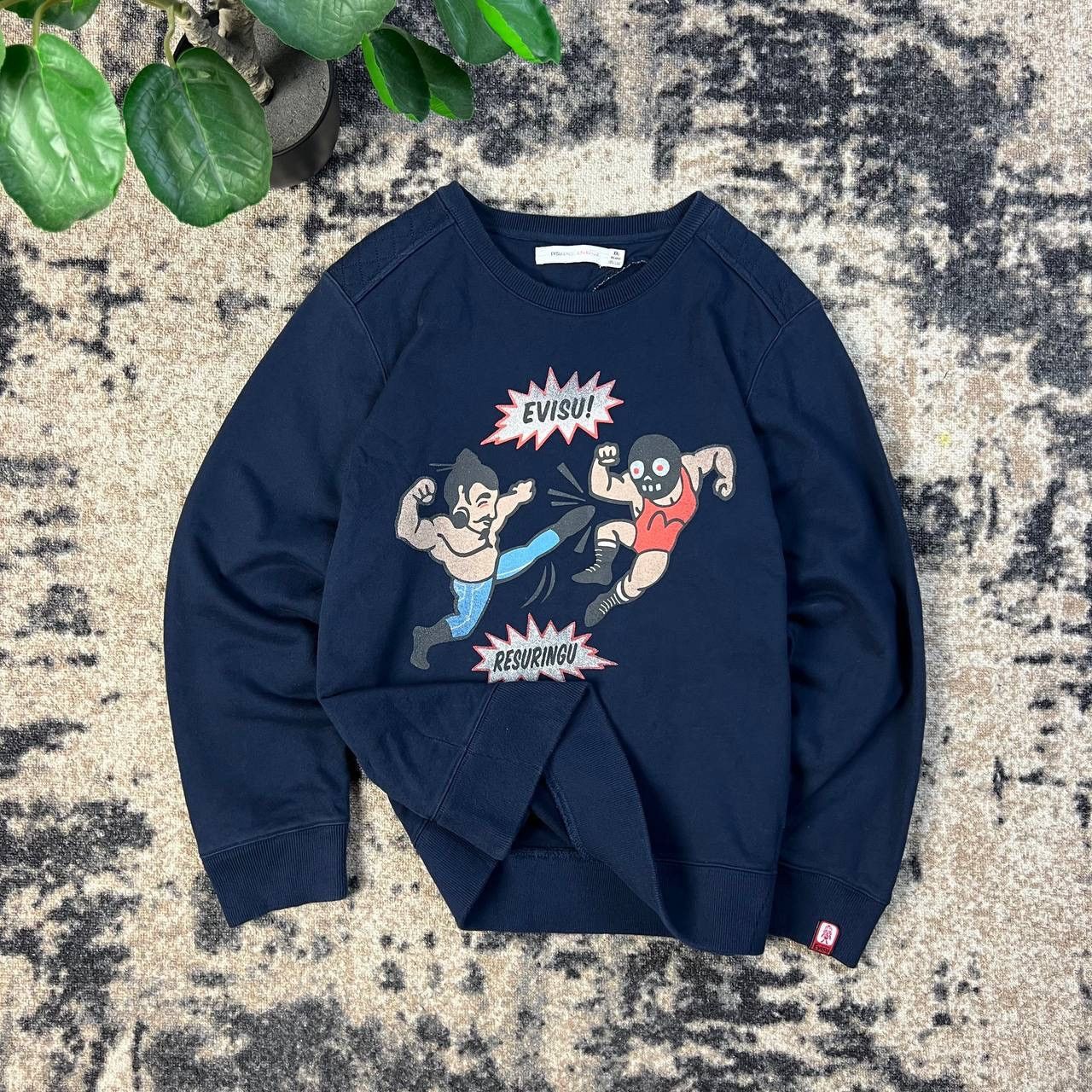 Evisu Evisu Vintage Y2K Rare Big Logo Japanese Sweatshirt Size US XL / EU 56 / 4 - 1 Thumbnail