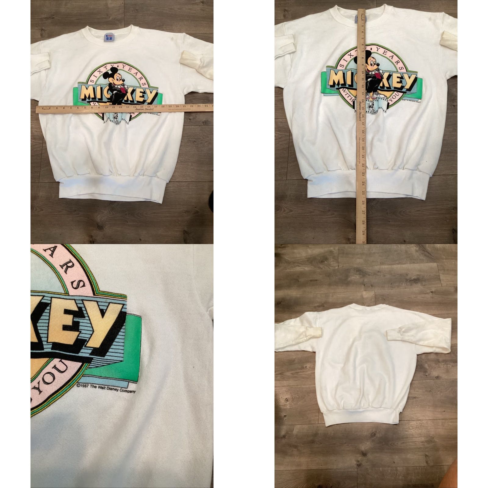 Disney Vintage 1987 Mickey Mouse Walt Disney World Sweatshirt Made In USA Sz XL Size US XL / EU 56 / 4 - 8 Thumbnail