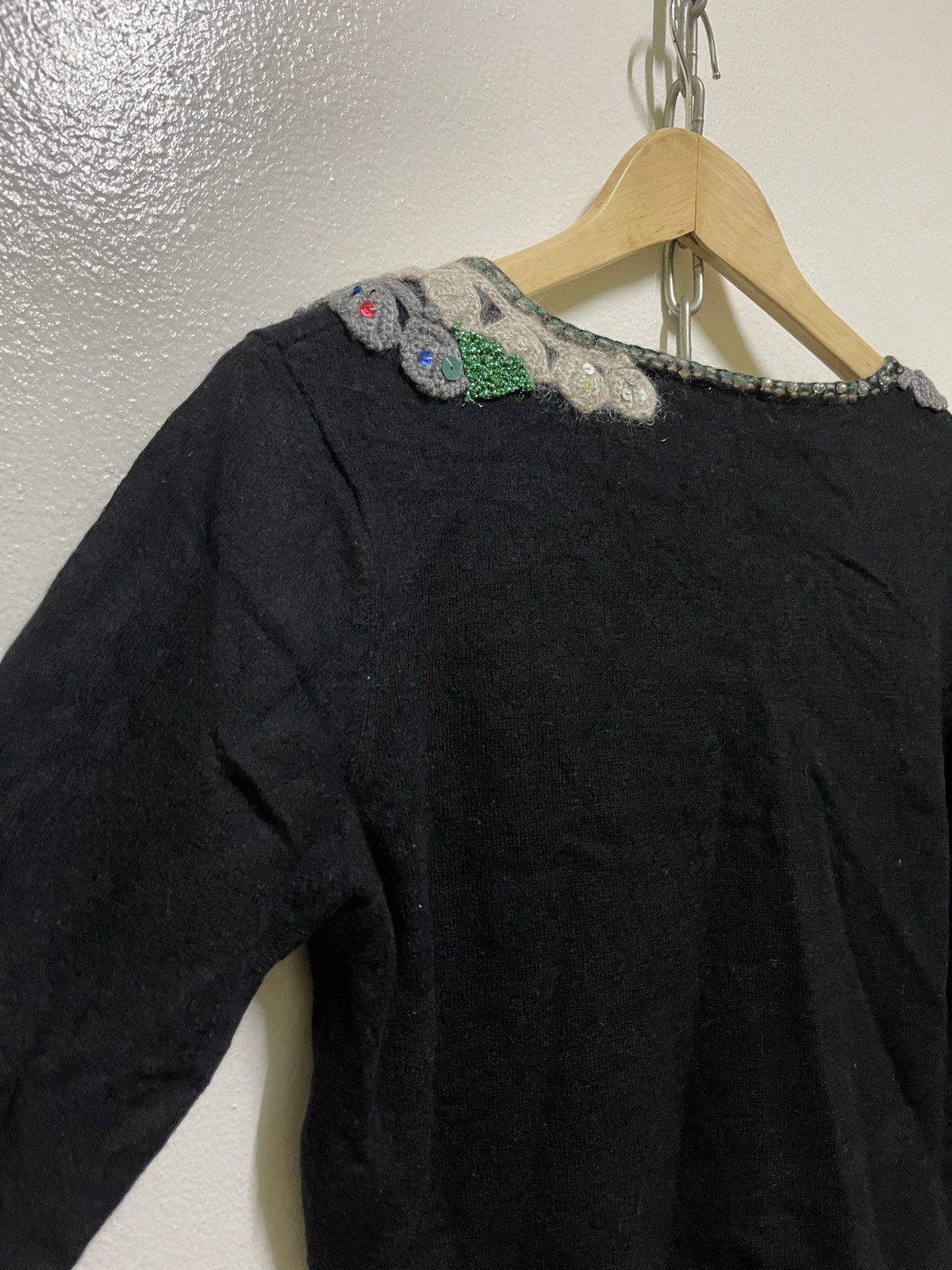Issey Miyake × Sunao Kuwahara Sunao Kuwahara Wool Sweatshirt Embroidery Japan Size M / US 6-8 / IT 42-44 - 8 Thumbnail