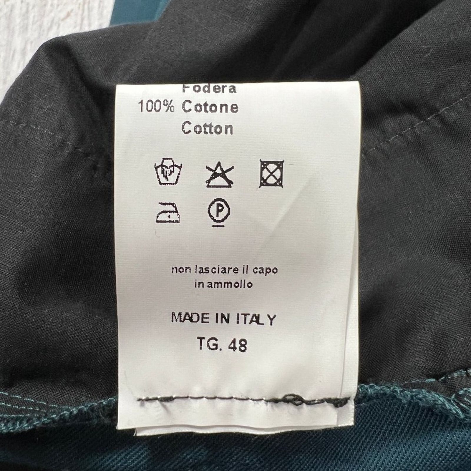 Other Jucca 365 Cigarette Pants Teal High Rise Ankle Crop Size L Size 31" - 5 Thumbnail