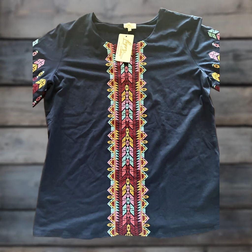 Vintage VINTAGE Aztec Shirt Men’s Large Layerz Clothing New With Tags Size US L / EU 52-54 / 3 - 1 Thumbnail