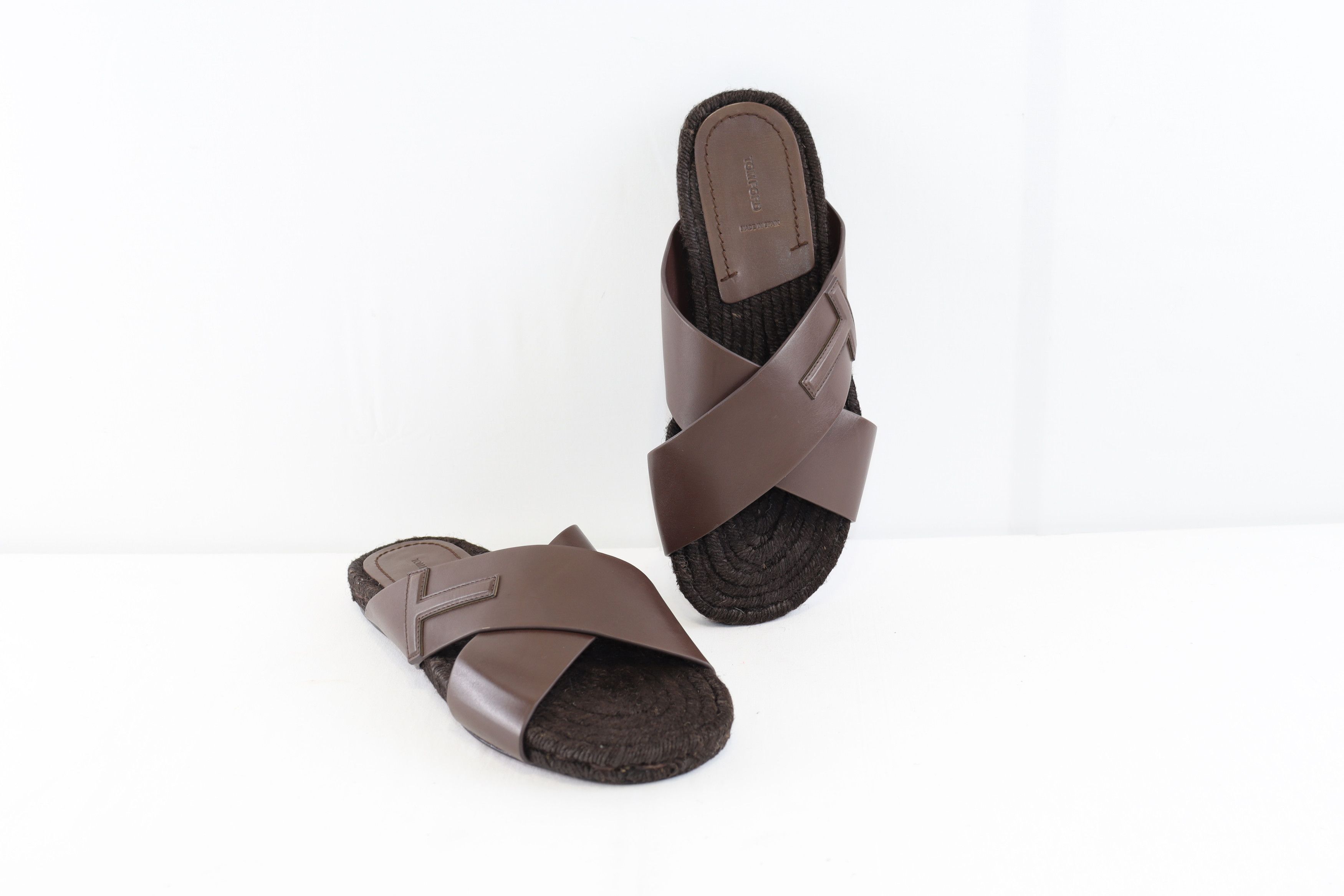 Tom Ford o1rshd1 Men's Shoes Informal Sandals in Brown Size US 8 / EU 41 - 11 Thumbnail