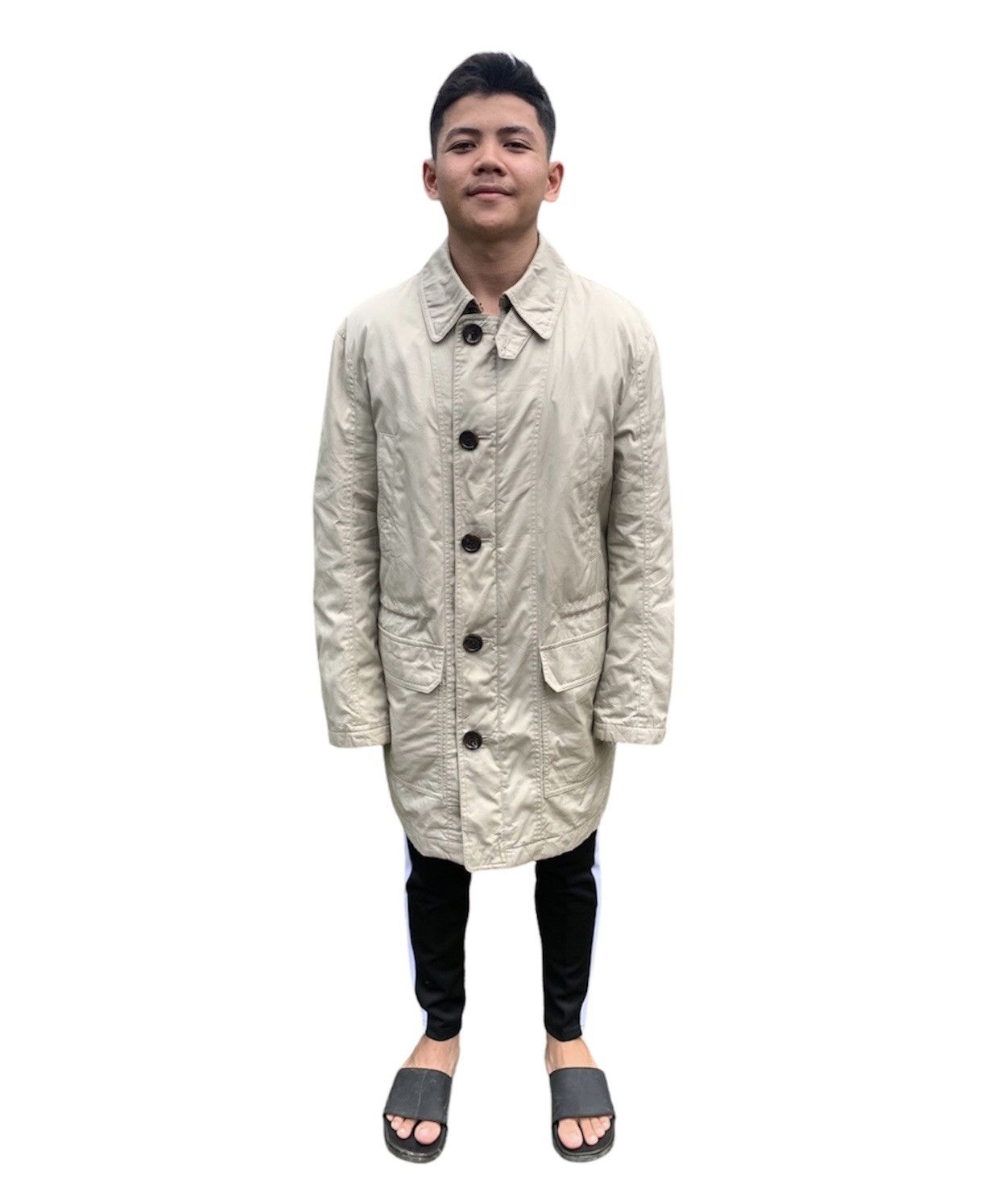 Burberry BURBERRY LONDON NOVA CHECK LONG JACKET Size US M / EU 48-50 / 2 - 1 Thumbnail