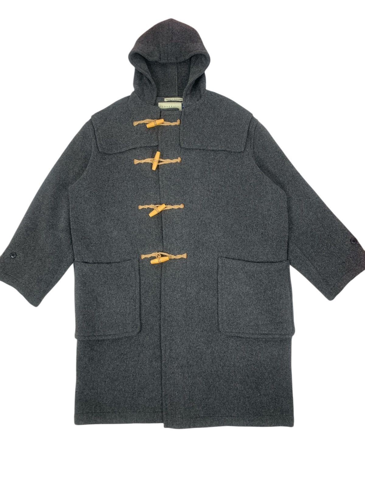 Designer Gloverall Made in England designer Luxury Wool Duffle Coat Size US XL / EU 56 / 4 - 2 Thumbnail