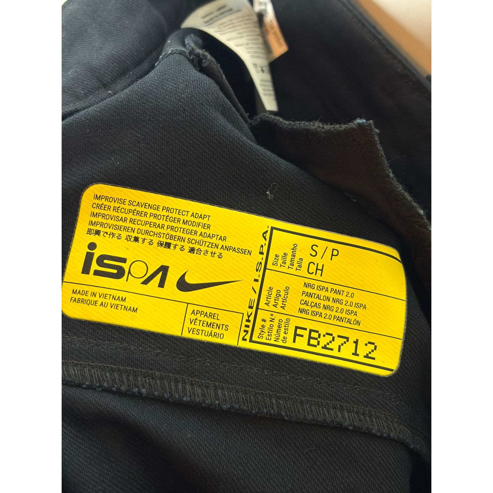 Nike Nike Men's Ispa Pants 2.0 Black / Iron Gray Sz S Size US 30 / EU 46 - 3 Thumbnail