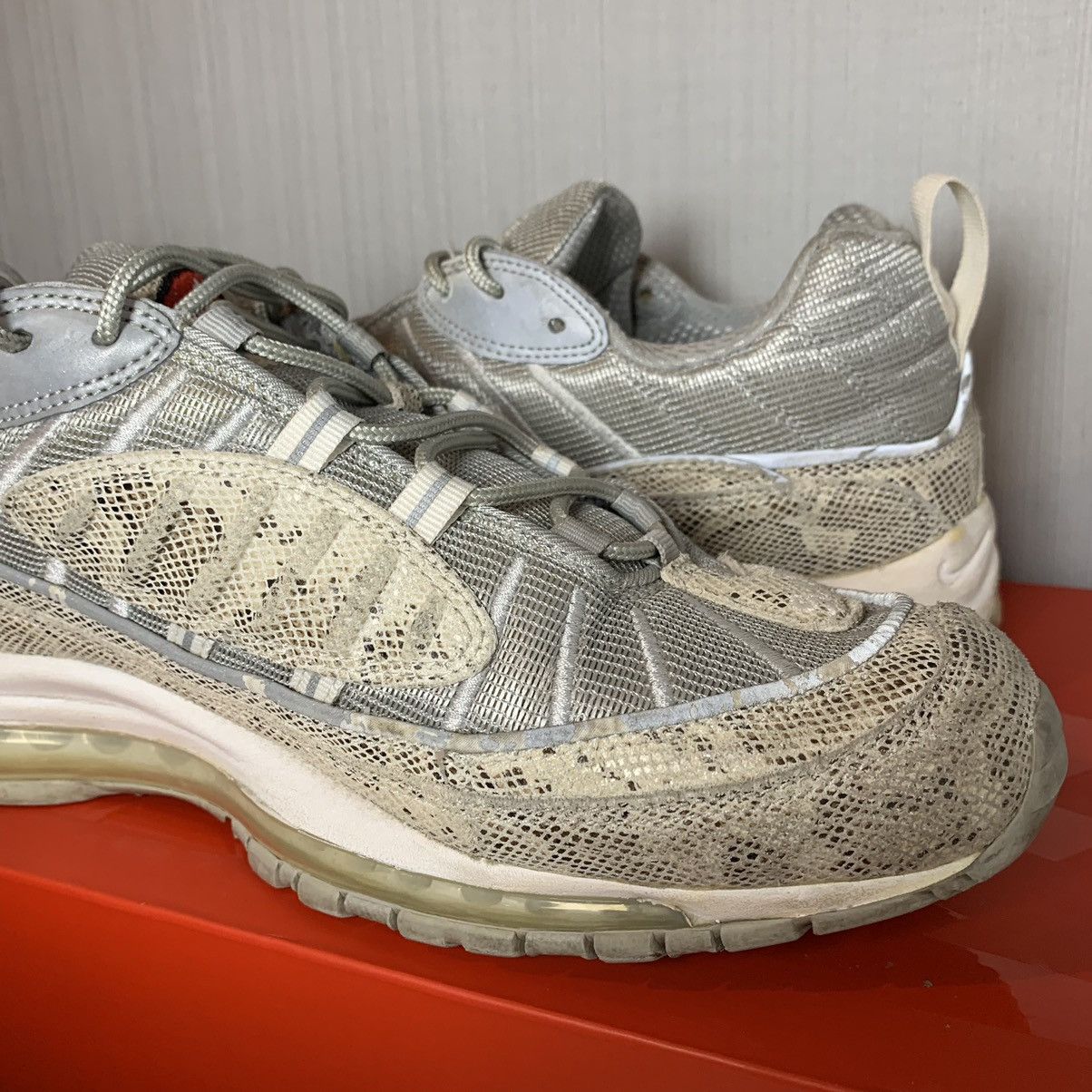 Nike × Supreme Supreme Nike Air Max 98 Snakeskin Size US 11.5 / EU 44-45 - 16 Thumbnail
