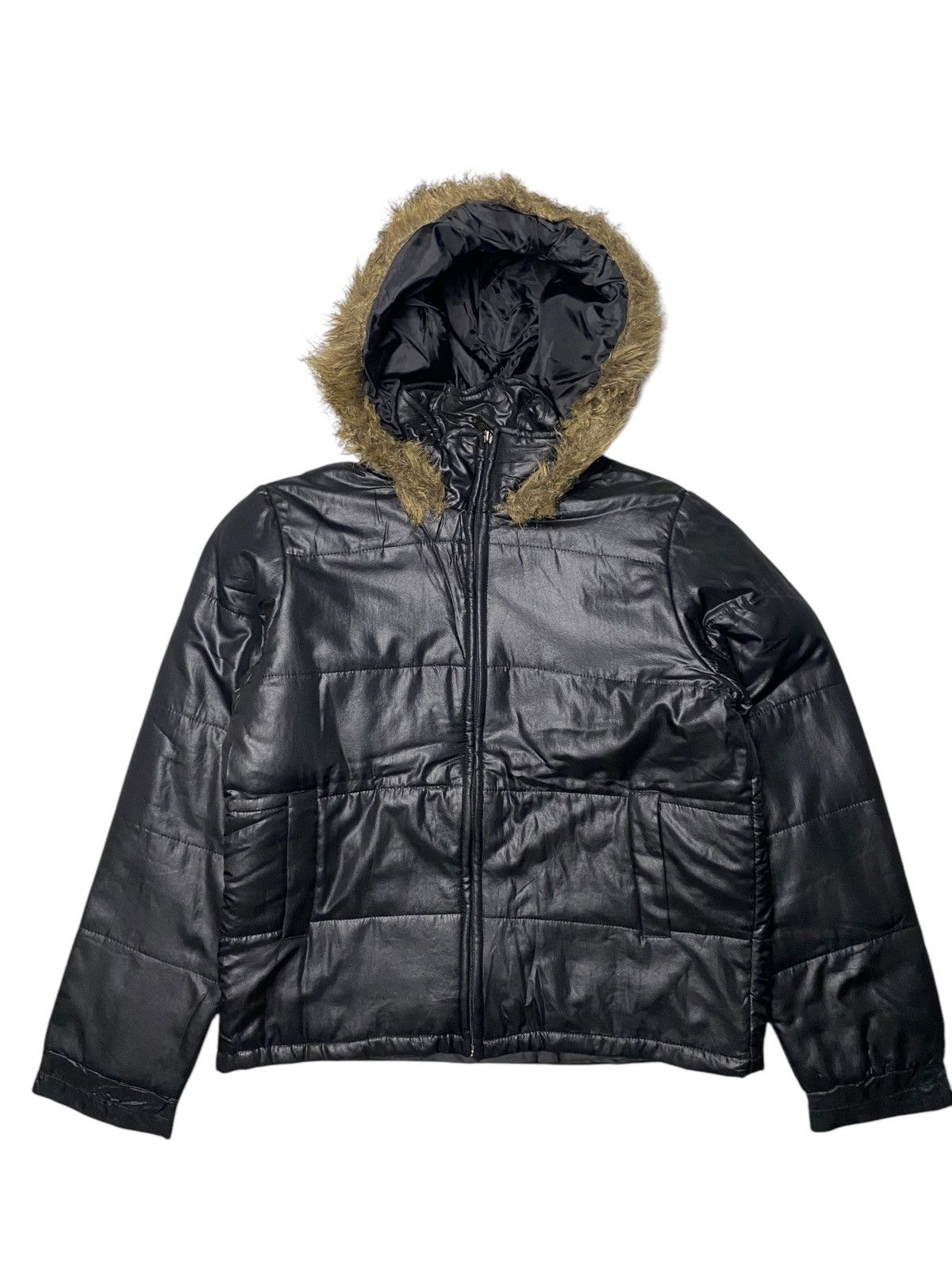 If Six Was Nine 2000's Mignon Fur Black Puffer Jacket Size US M / EU 48-50 / 2 - 1 Thumbnail